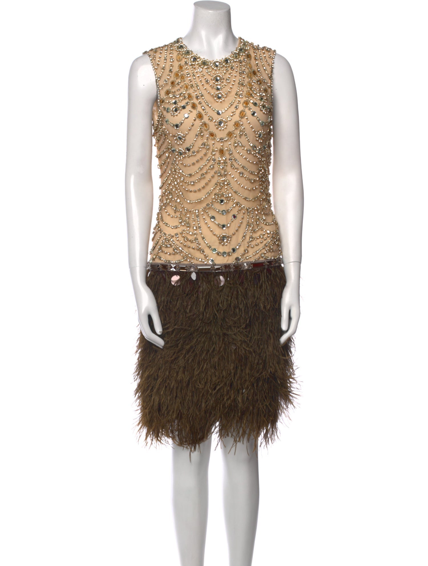 Naeem Khan Silk Knee-Length Dress