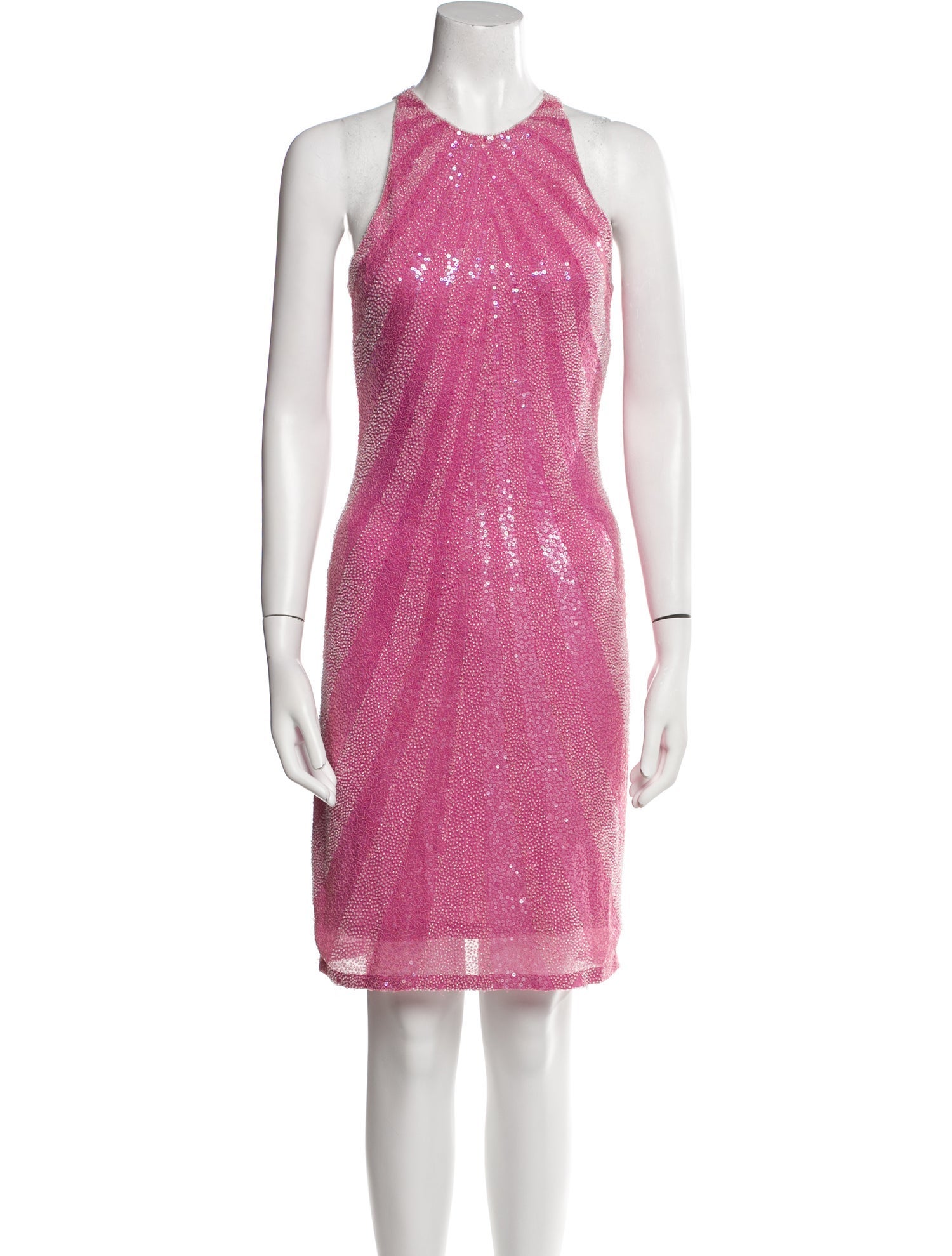 Naeem Khan Crew Neck Knee-Length Dress