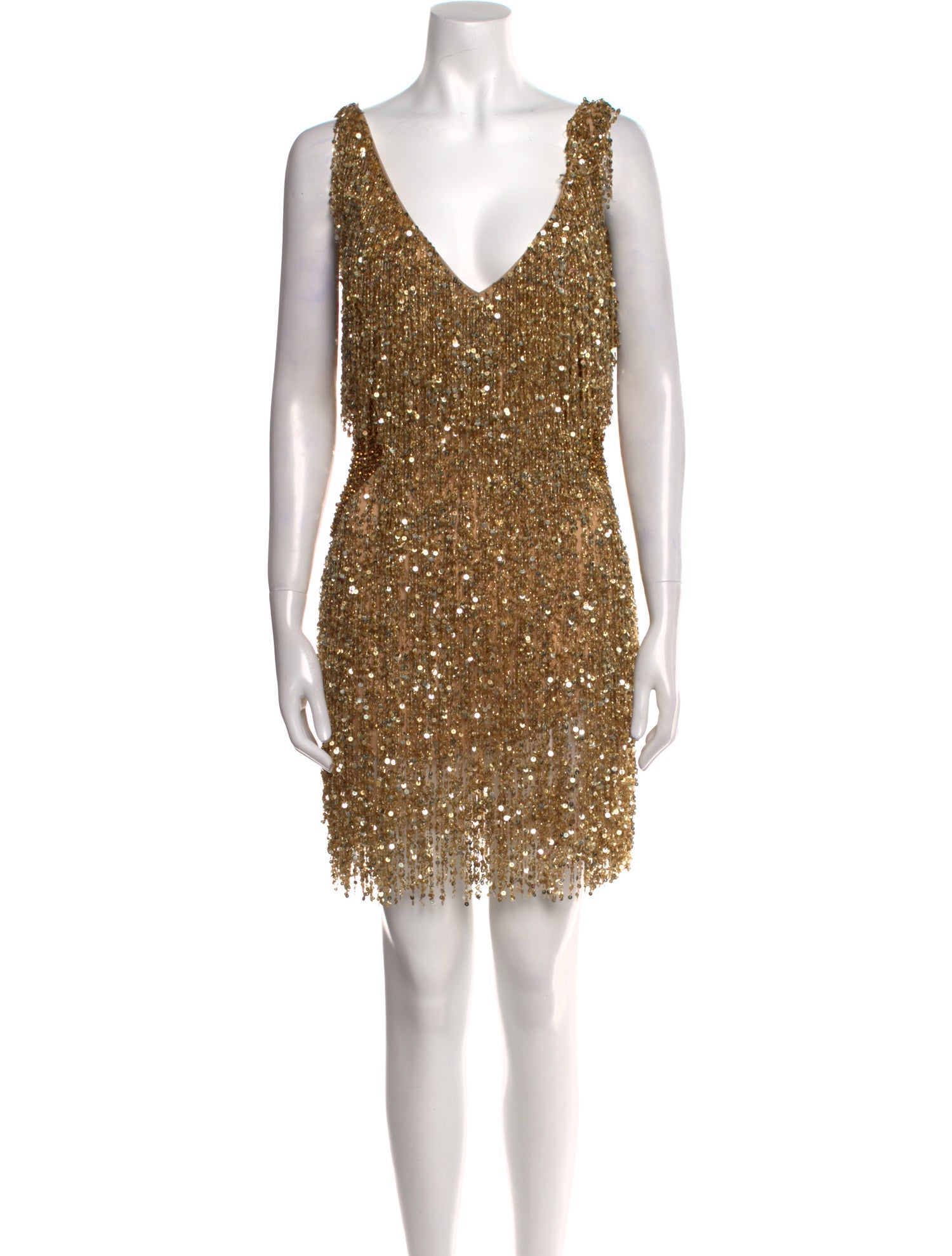 Naeem Khan V-Neck Mini Dress w/ Tags
