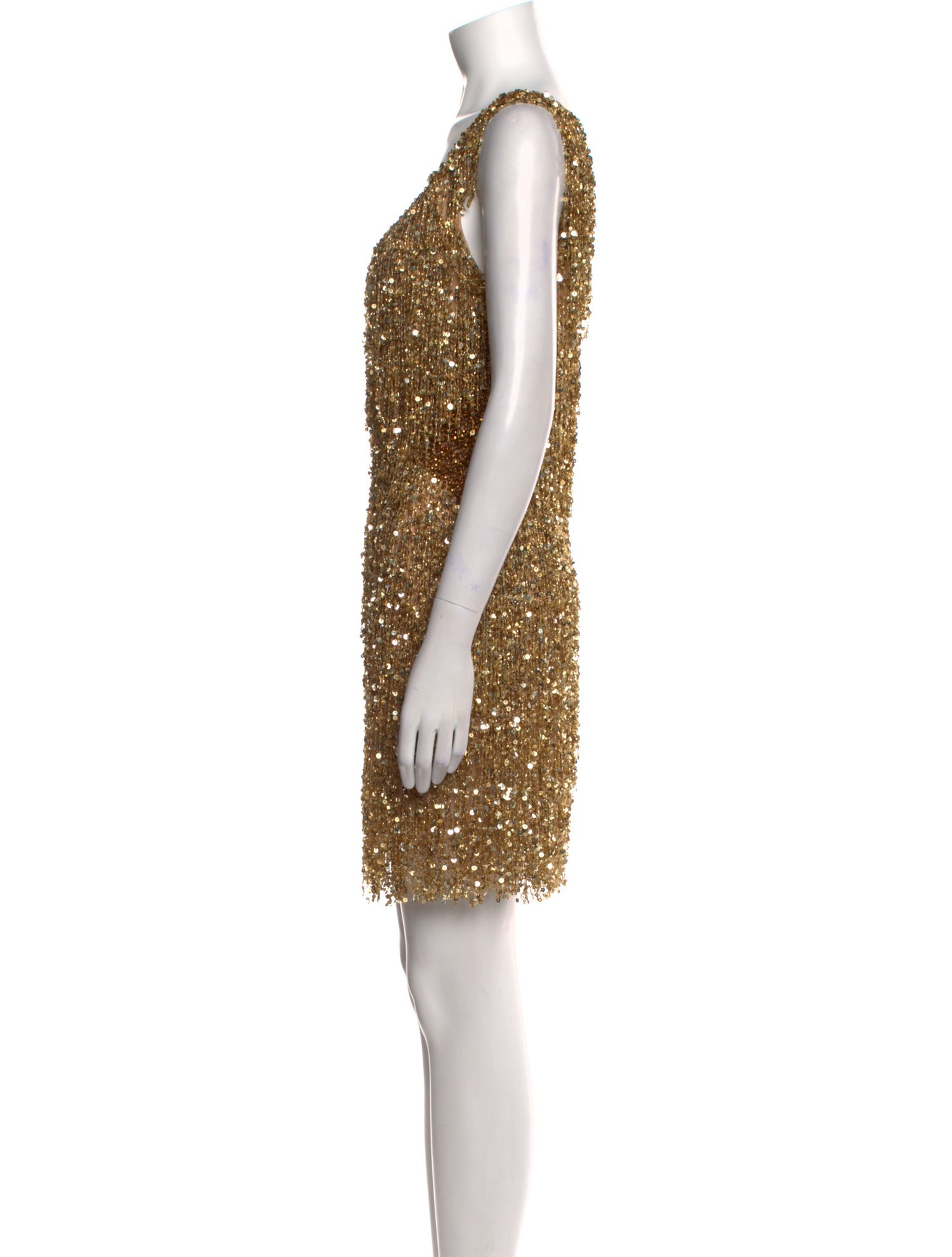 Naeem Khan V-Neck Mini Dress w/ Tags
