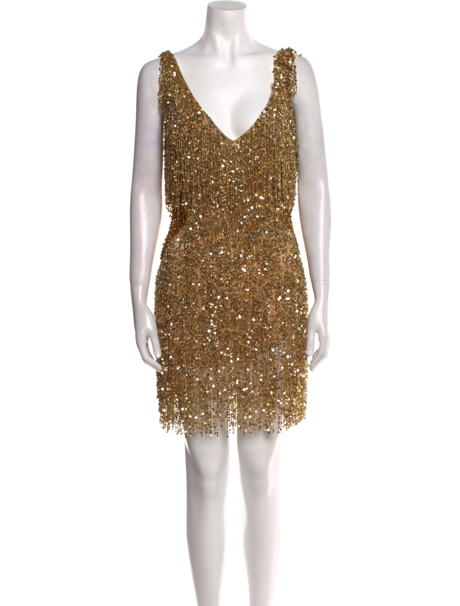 Naeem Khan V-Neck Mini Dress w/ Tags