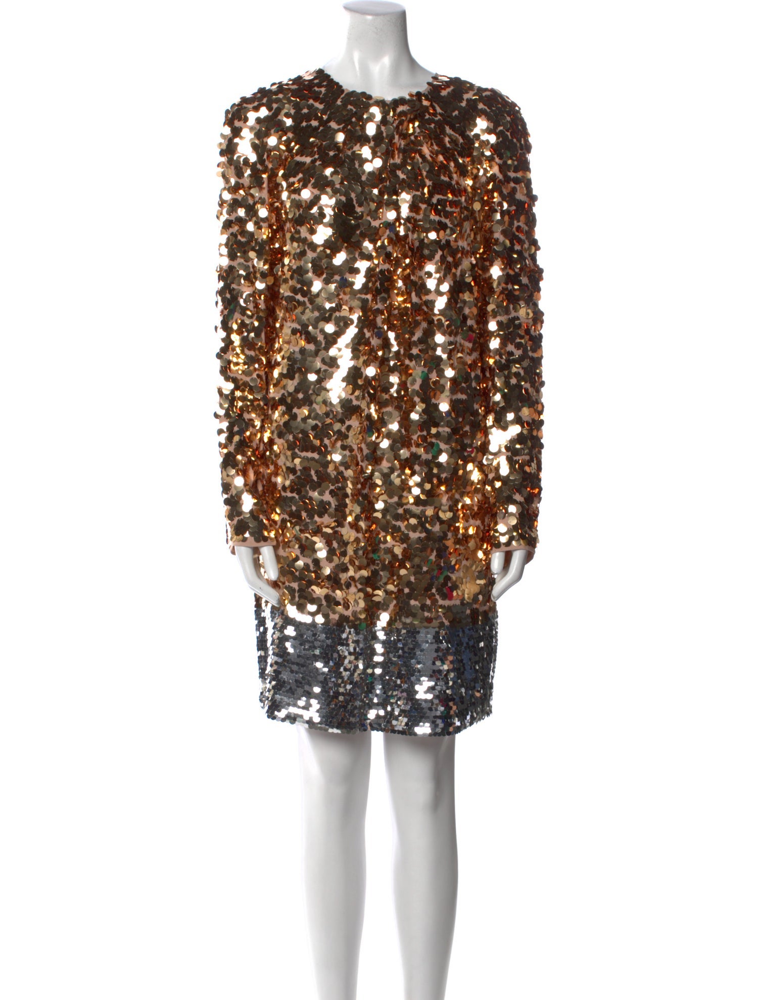 Naeem Khan Sequin Knee-Length Dress