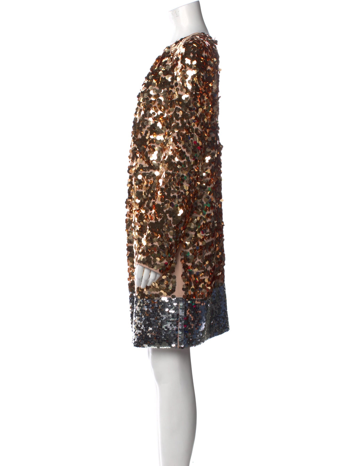 Naeem Khan Sequin Knee-Length Dress