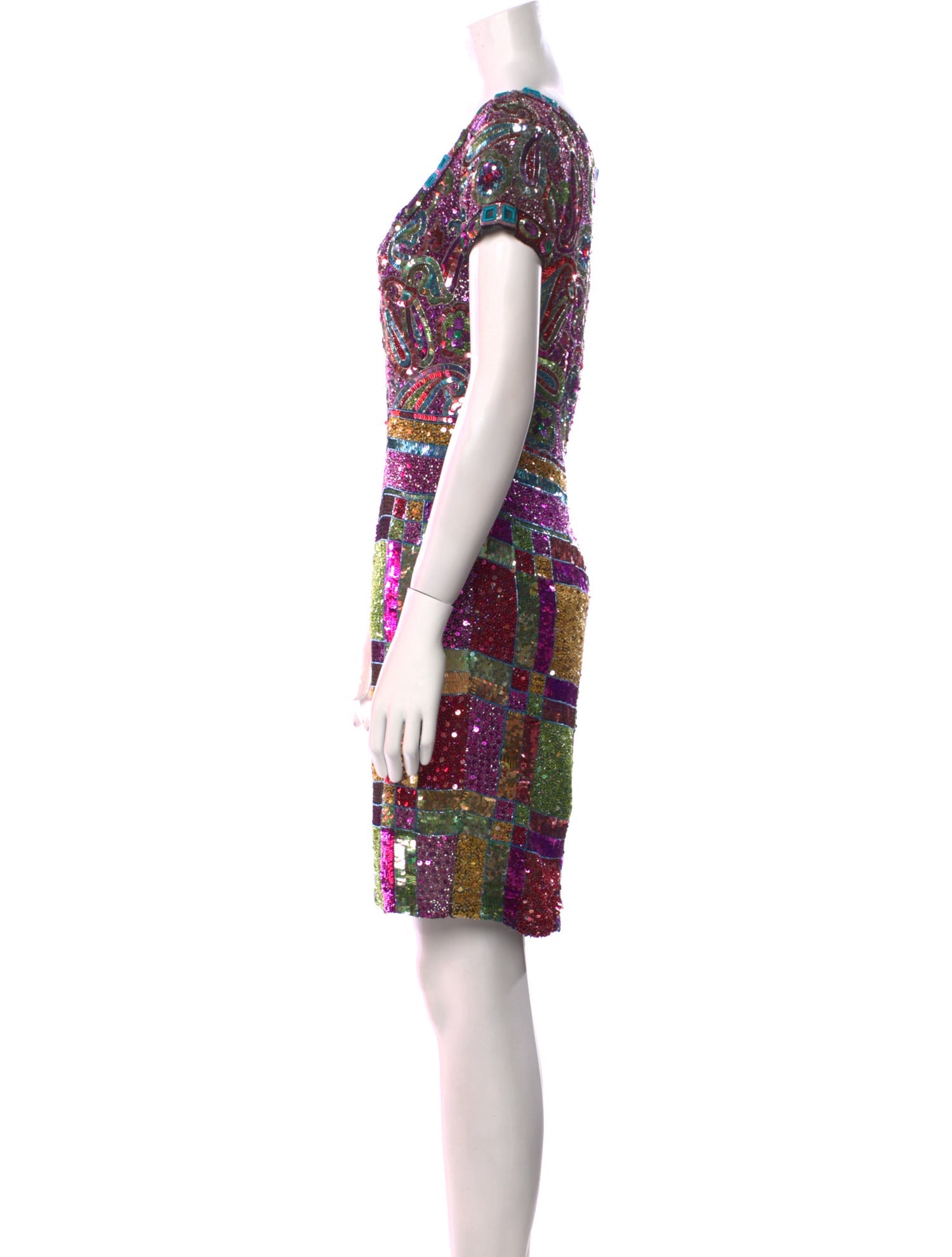 Naeem Khan Sequin Mini Dress