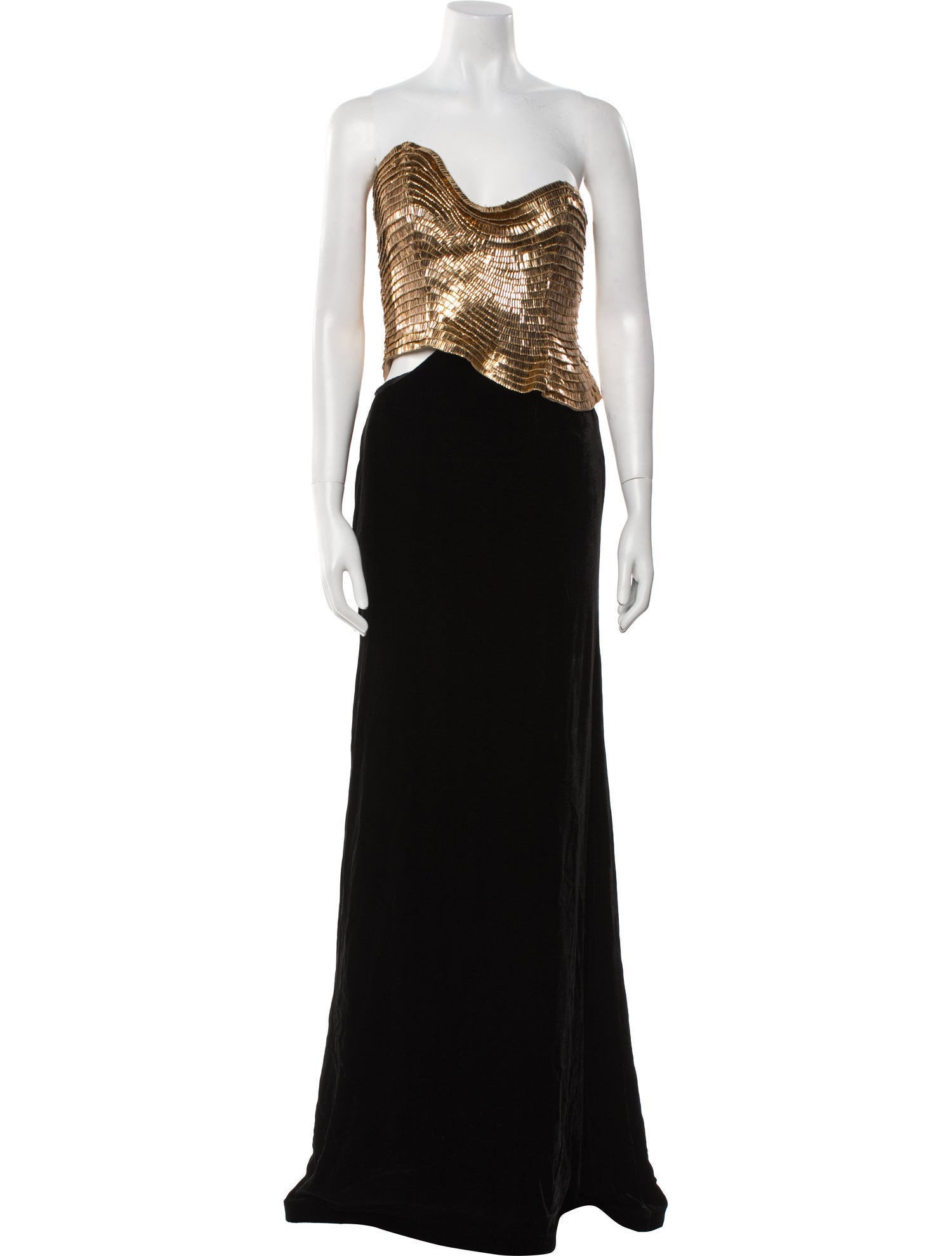 Naeem Khan Strapless Long Dress w/ Tags