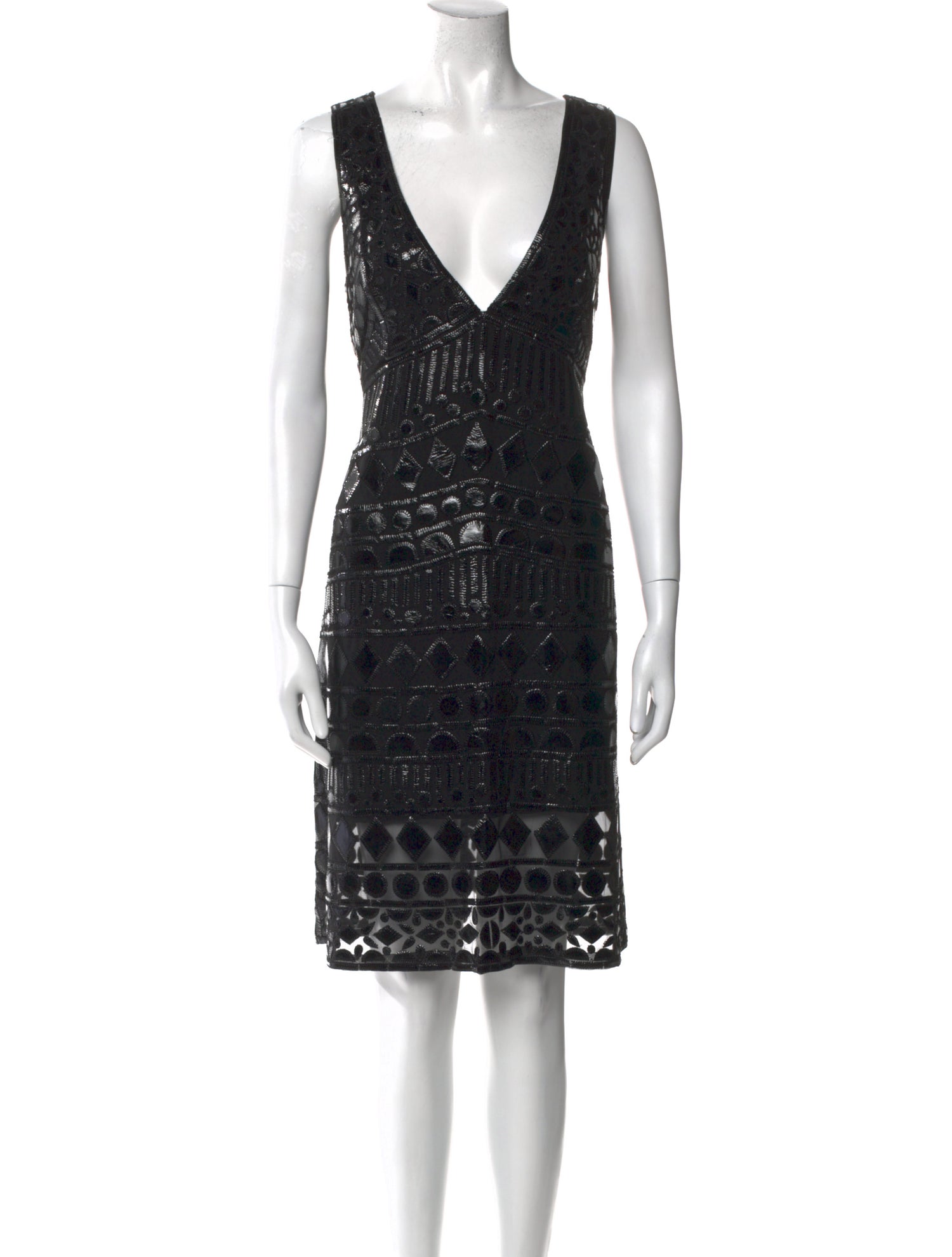 Naeem Khan Silk Knee-Length Dress
