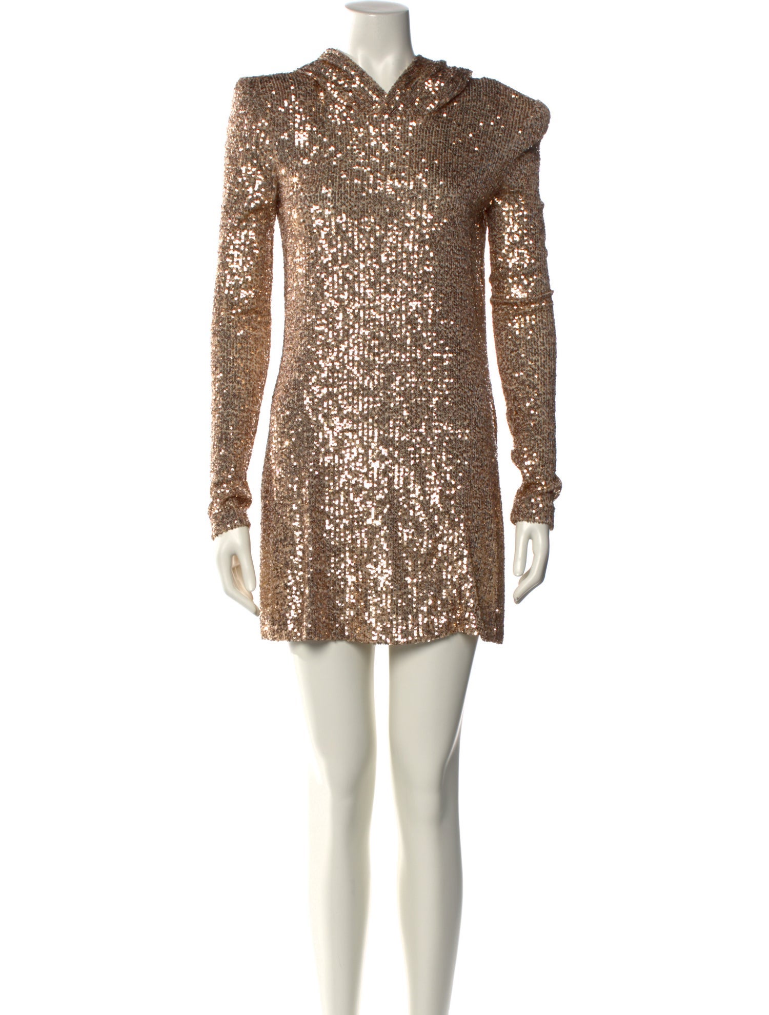 Naeem Khan Mock Neck Mini Dress