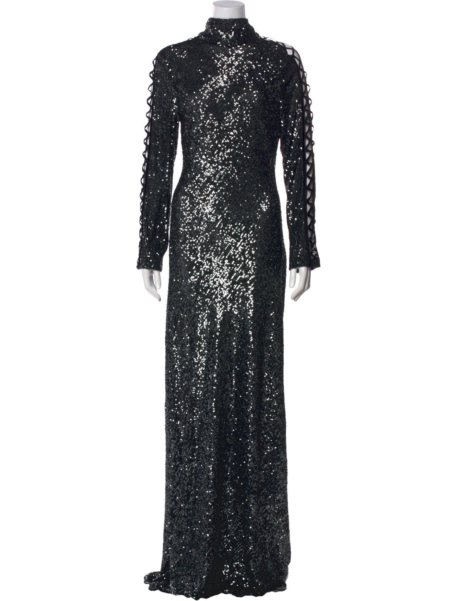 Naeem Khan Turtleneck Long Dress