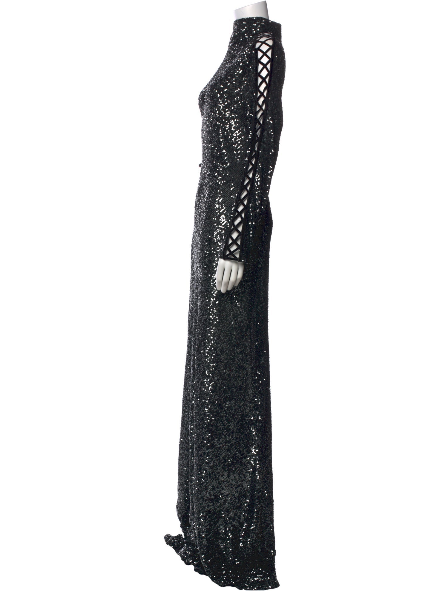 Naeem Khan Turtleneck Long Dress