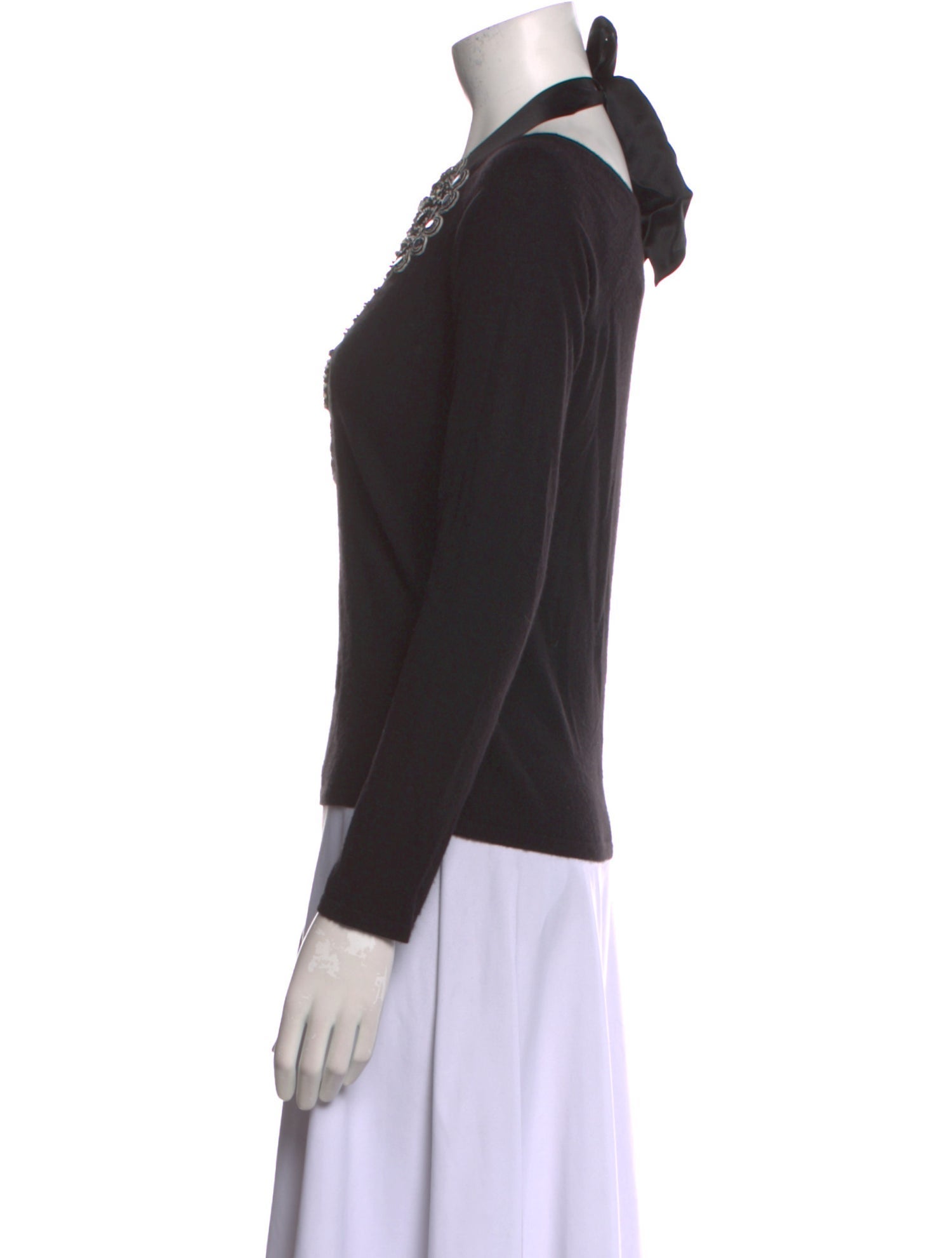 Naeem Khan Cashmere Printed Sweater