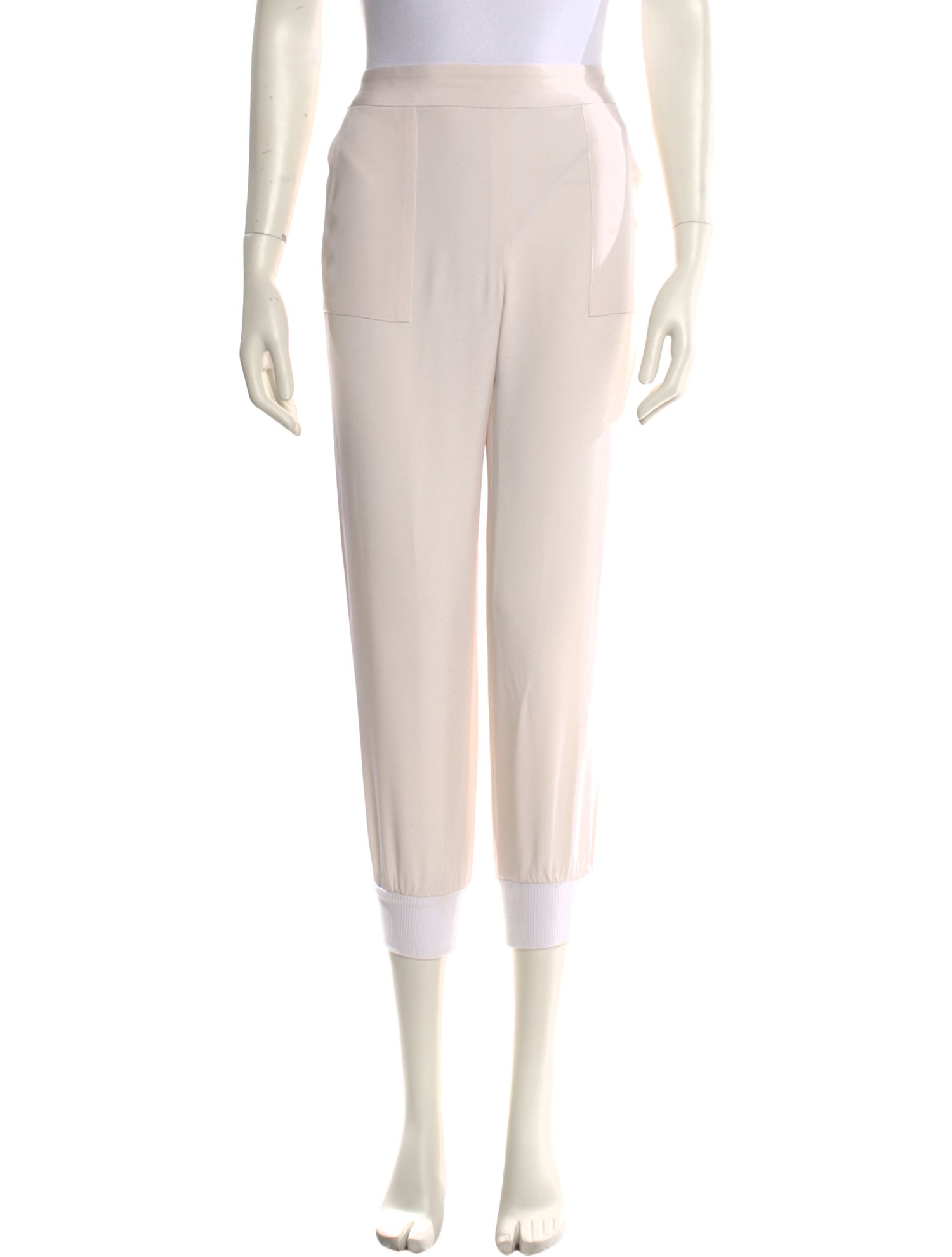 Naeem Khan Silk Skinny Leg Pants