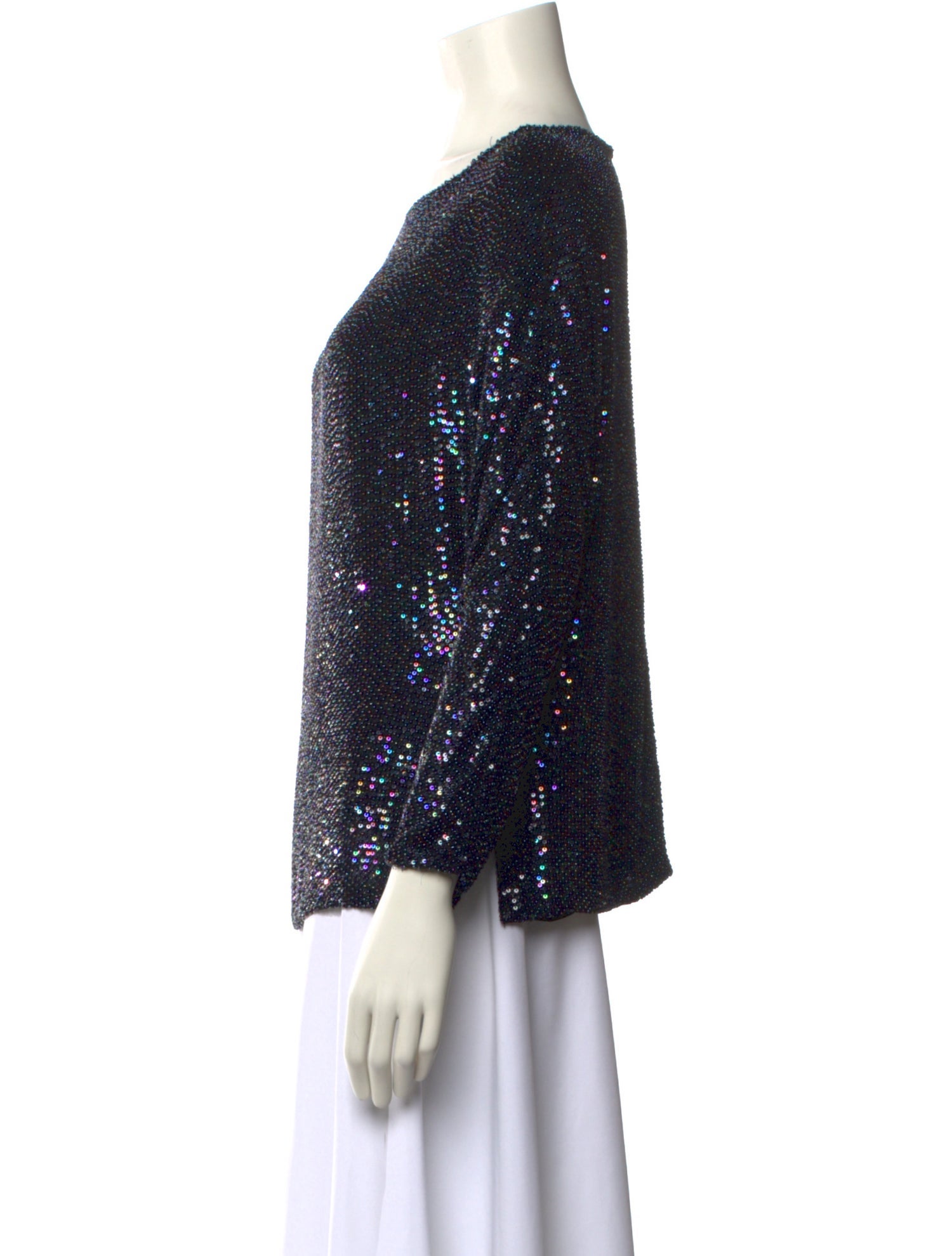 Naeem Khan Silk Printed Blouse