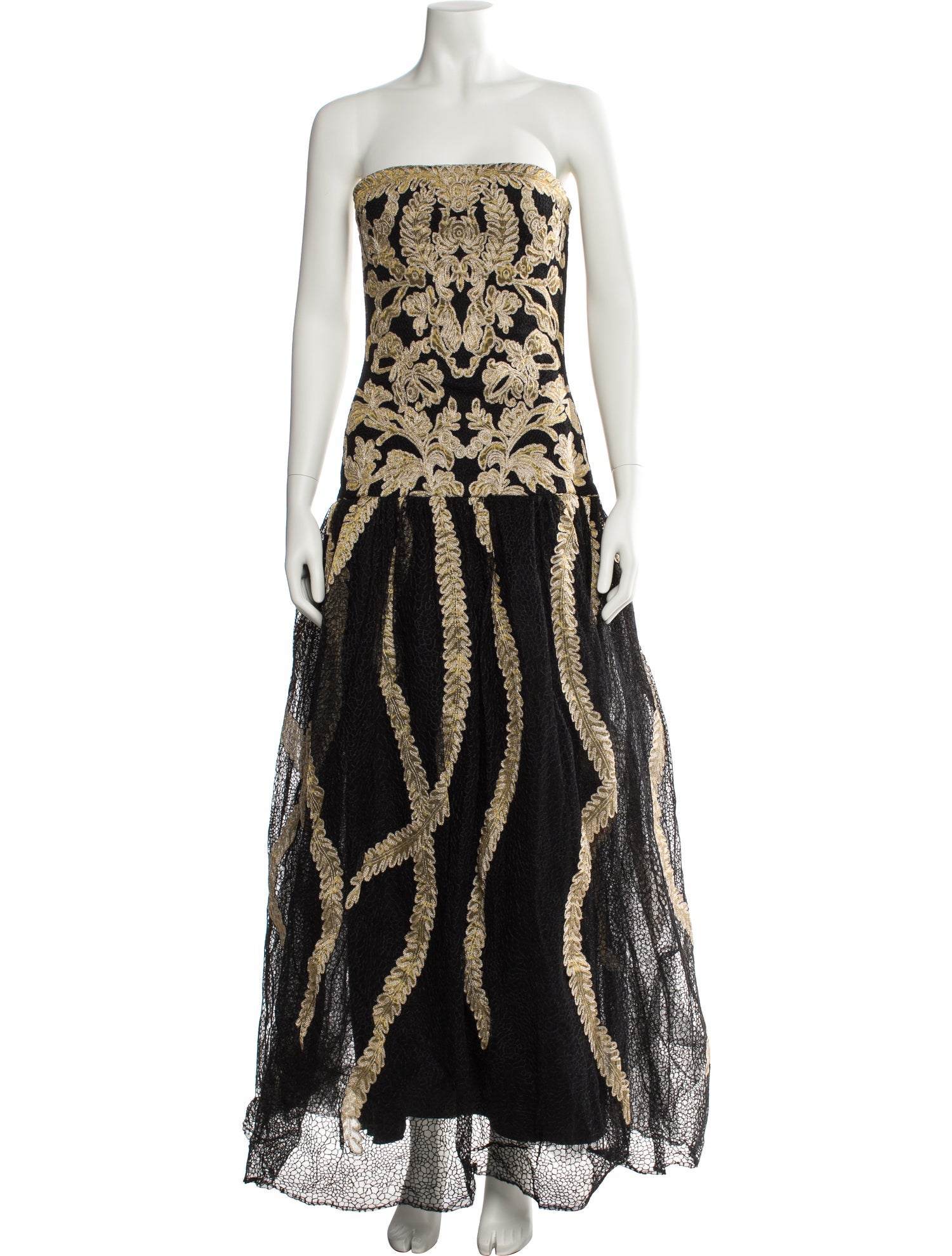 Naeem Khan Silk Long Dress