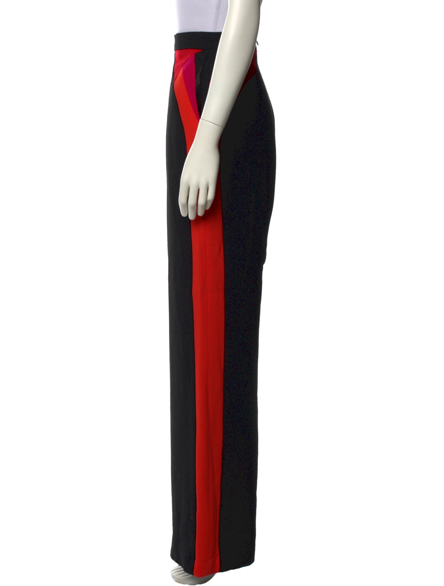 Naeem Khan Wool Wide Leg Pants