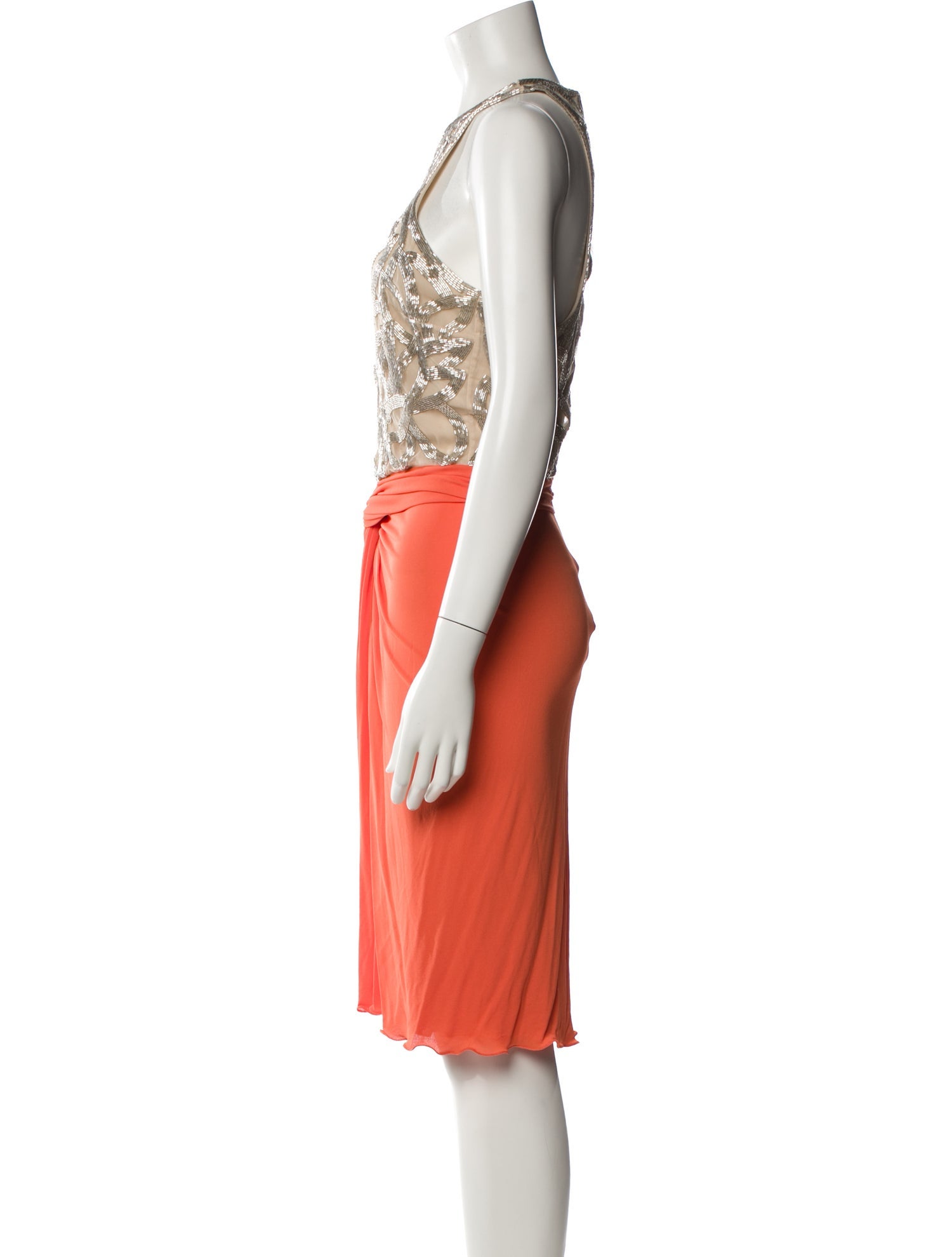 Naeem Khan Silk Knee-Length Dress