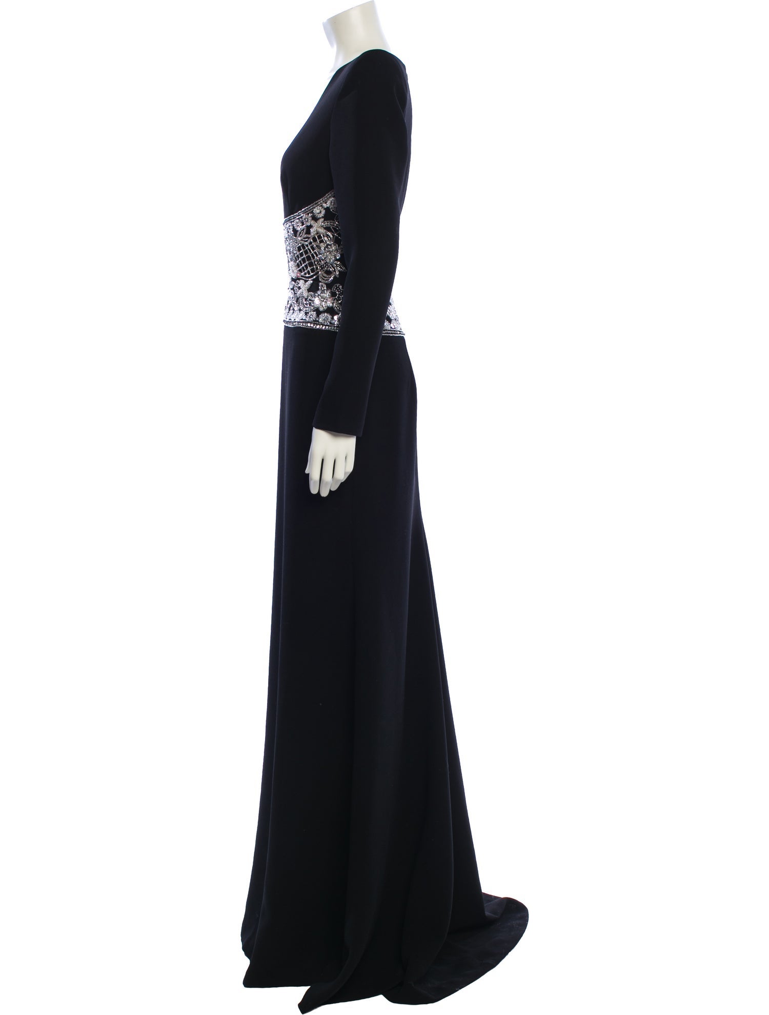 Naeem Khan Bateau Neckline Long Dress w/ Tags