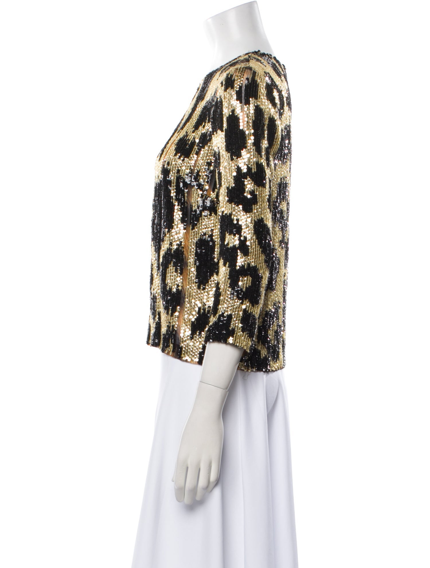 Naeem Khan Sequin Printed Evening Jacket
