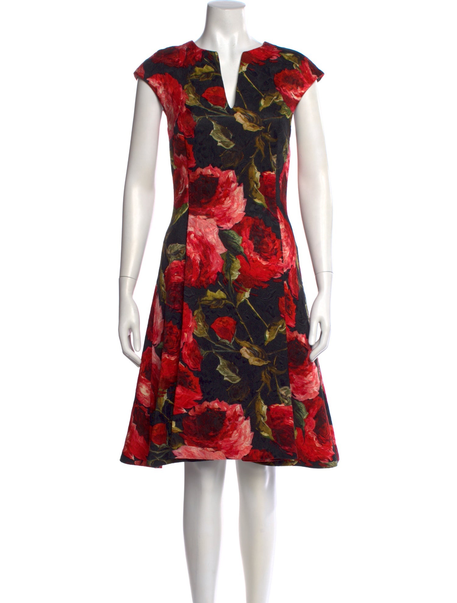 Naeem Khan Wool Knee-Length Dress