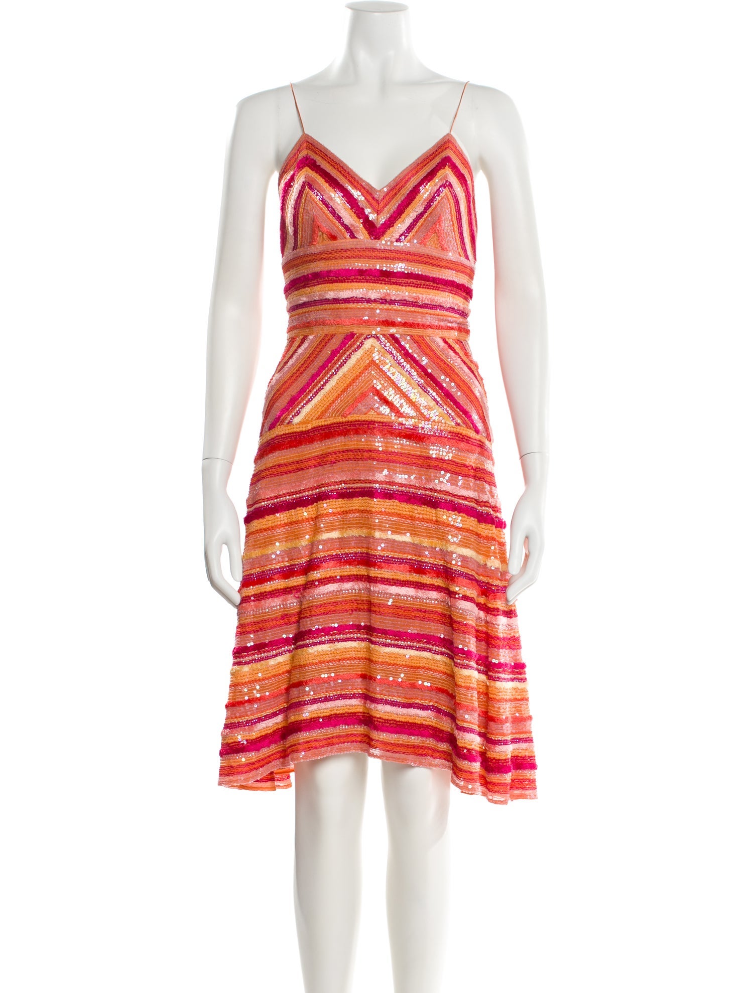 Naeem Khan Silk Knee-Length Dress