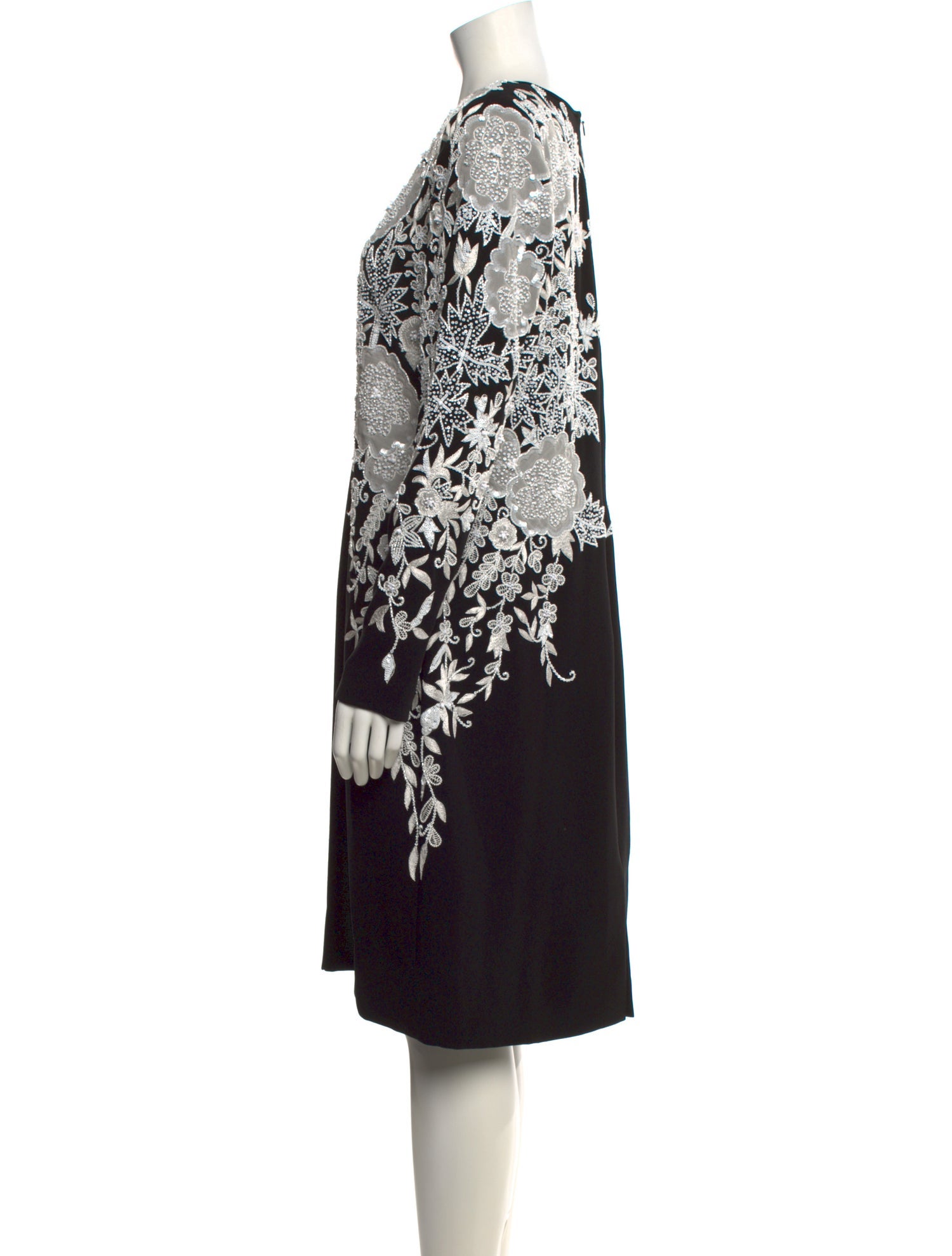 Naeem Khan Printed Midi Length Dress