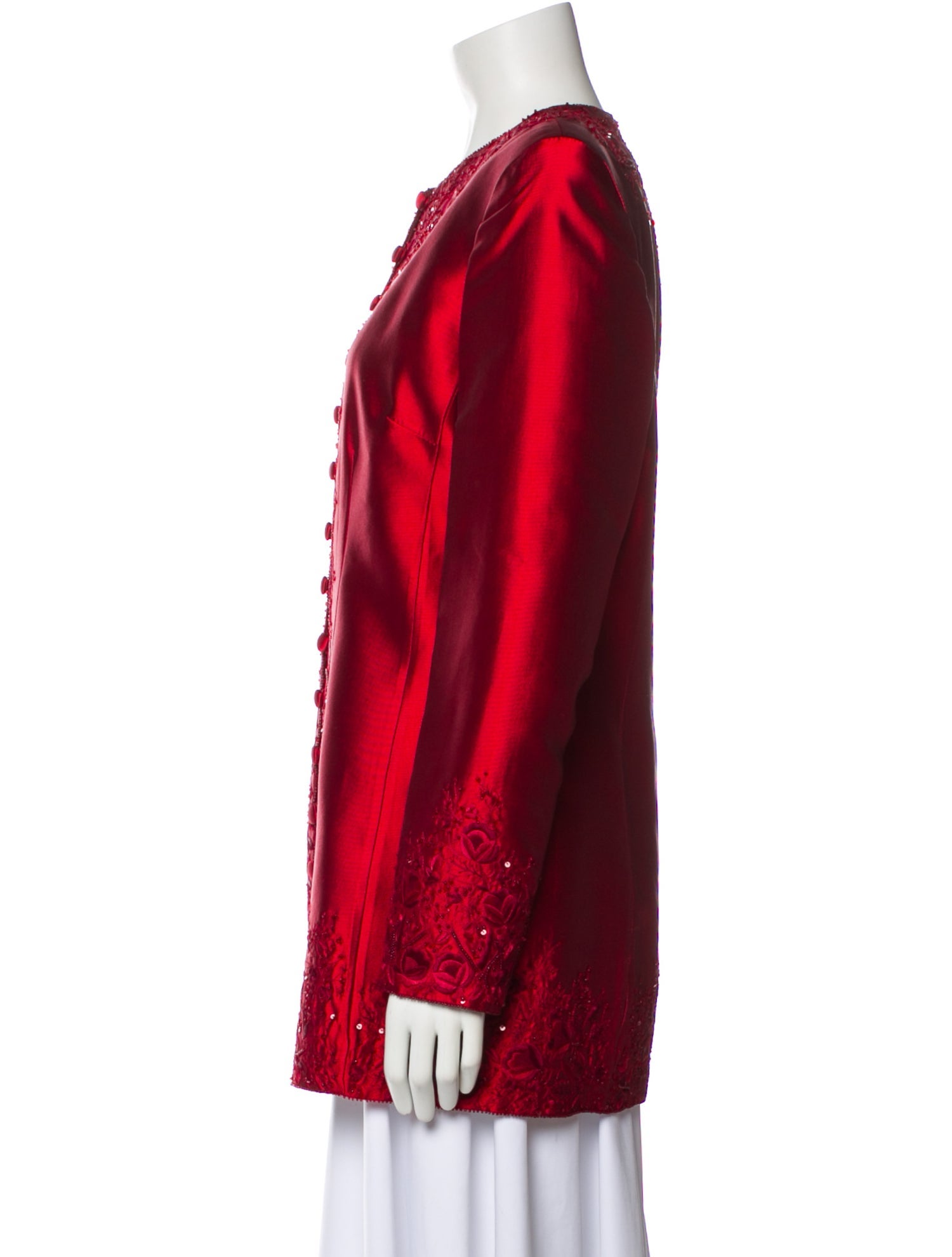 Naeem Khan Silk Evening Jacket