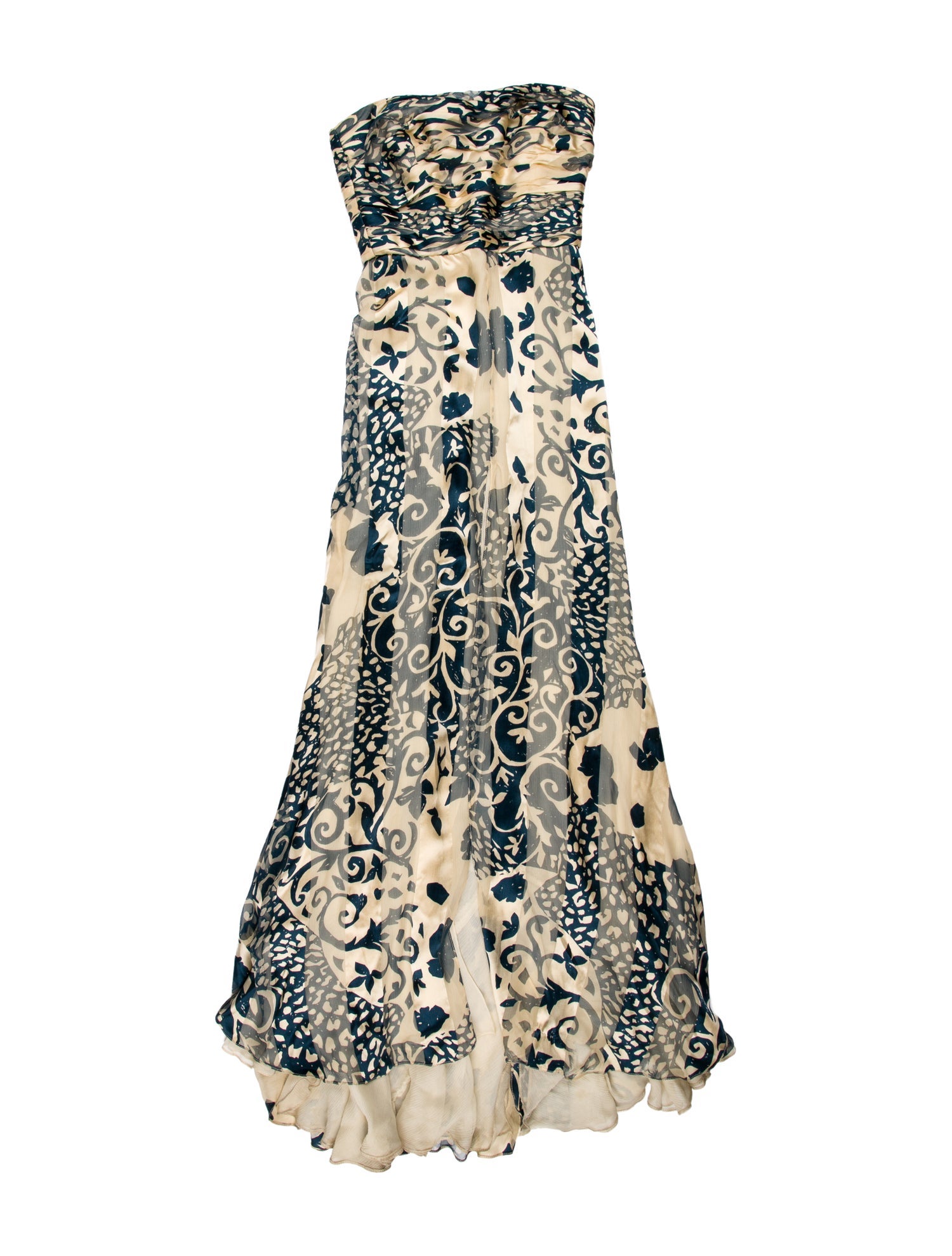 Naeem Khan Animal Print Long Dress