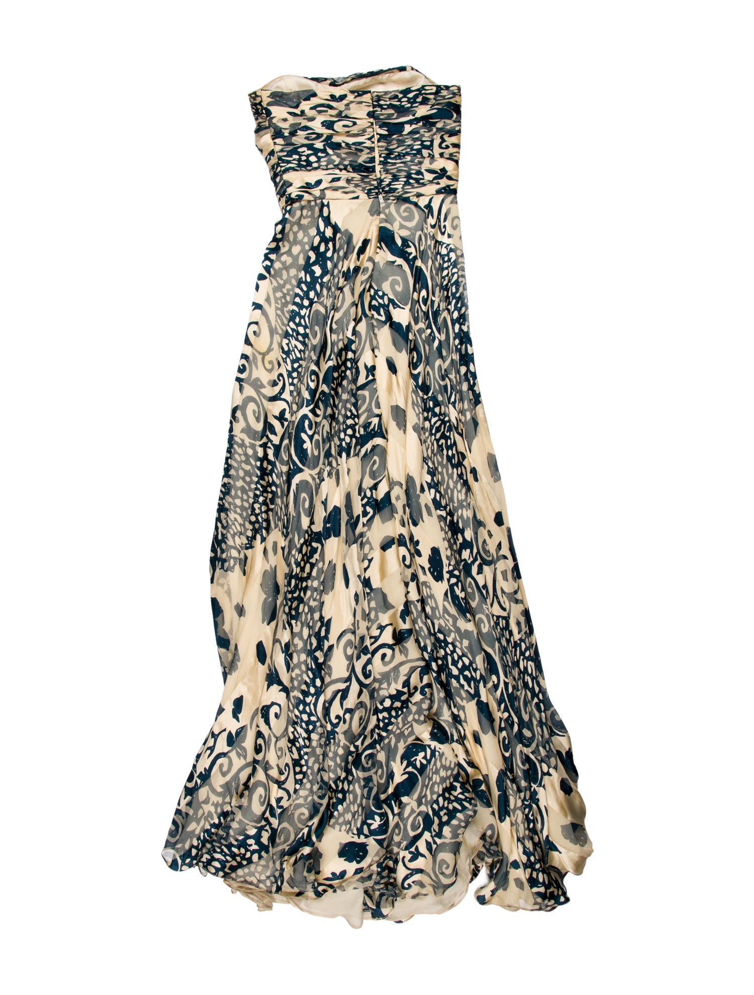 Naeem Khan Animal Print Long Dress