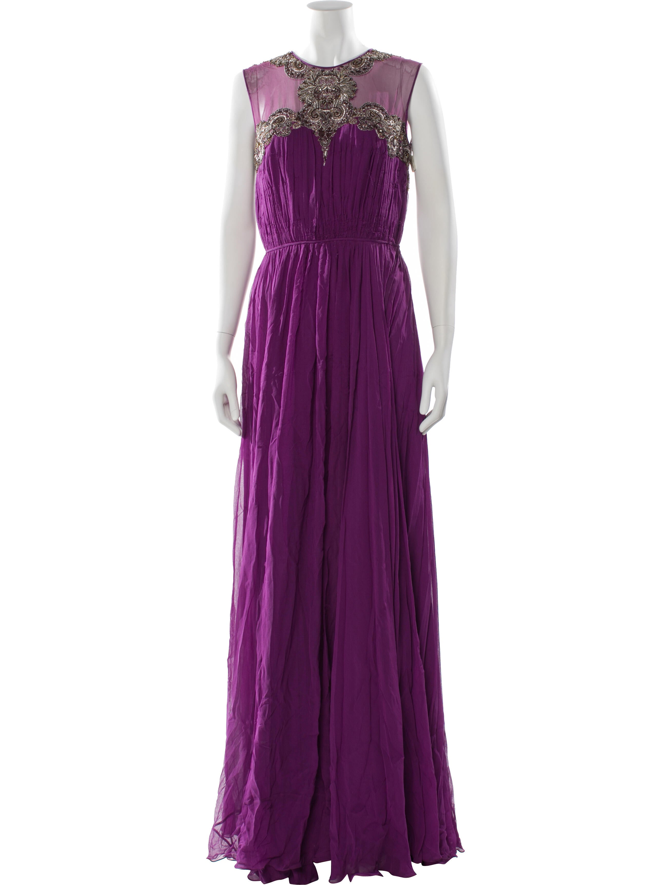 Naeem Khan Silk Long Dress