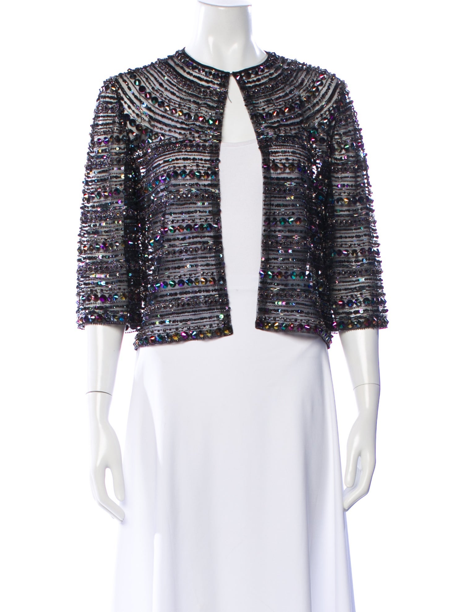 Naeem Khan Striped Evening Jacket w/ Tags