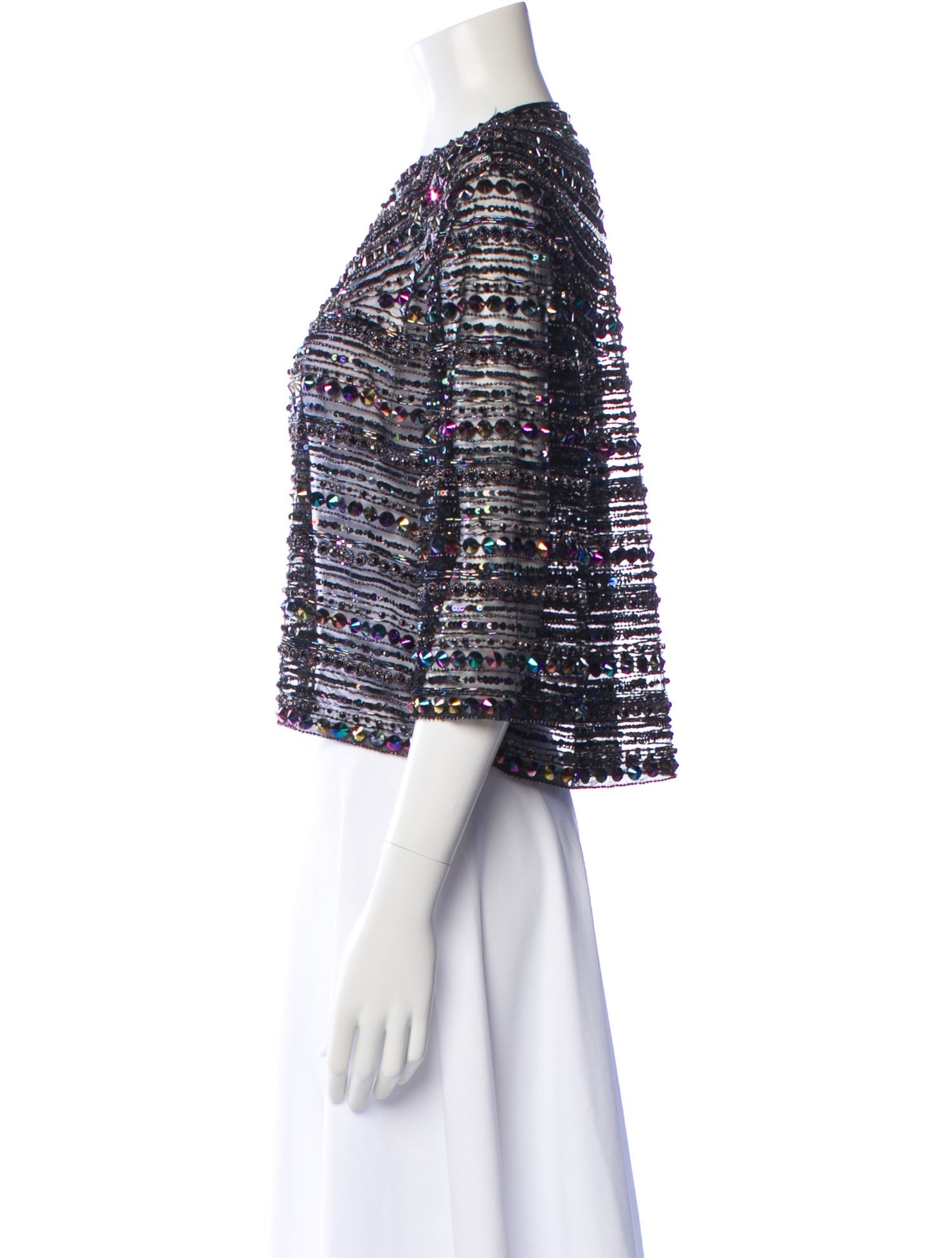 Naeem Khan Striped Evening Jacket w/ Tags