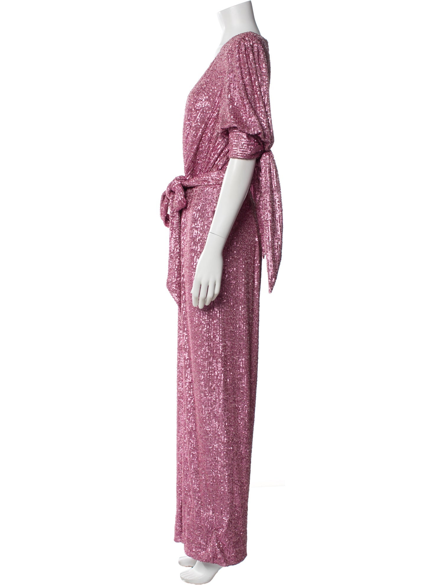 Naeem Khan Plunge Neckline Jumpsuit