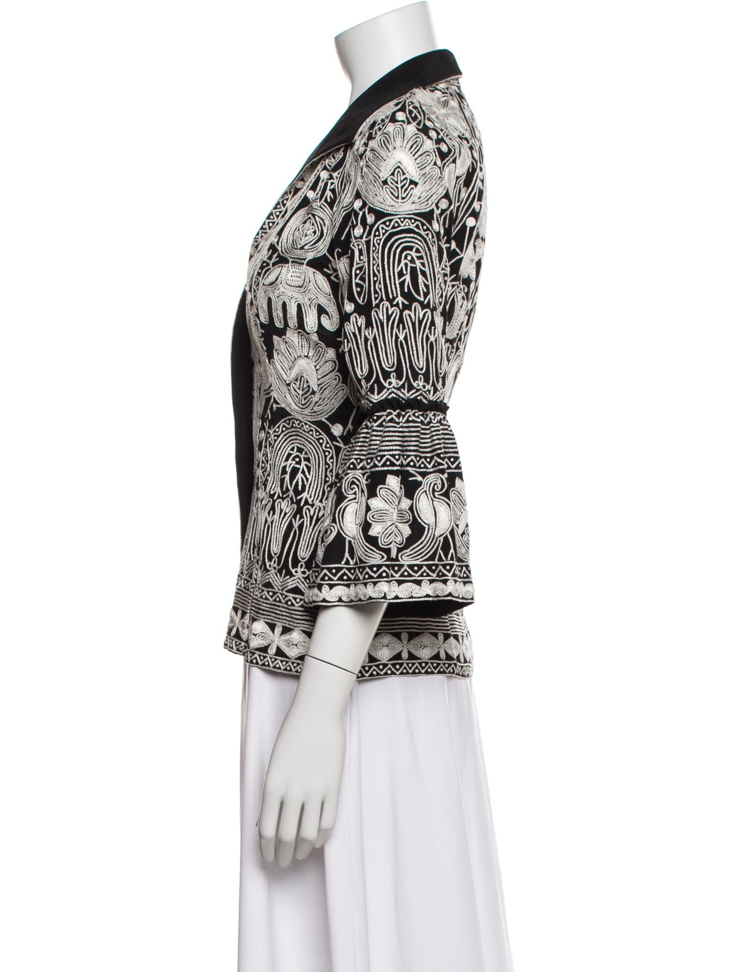 Naeem Khan Printed Evening Jacket