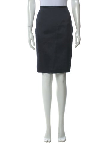 Pre-owned Naeem Khan Linen Knee-length Skirt In Green