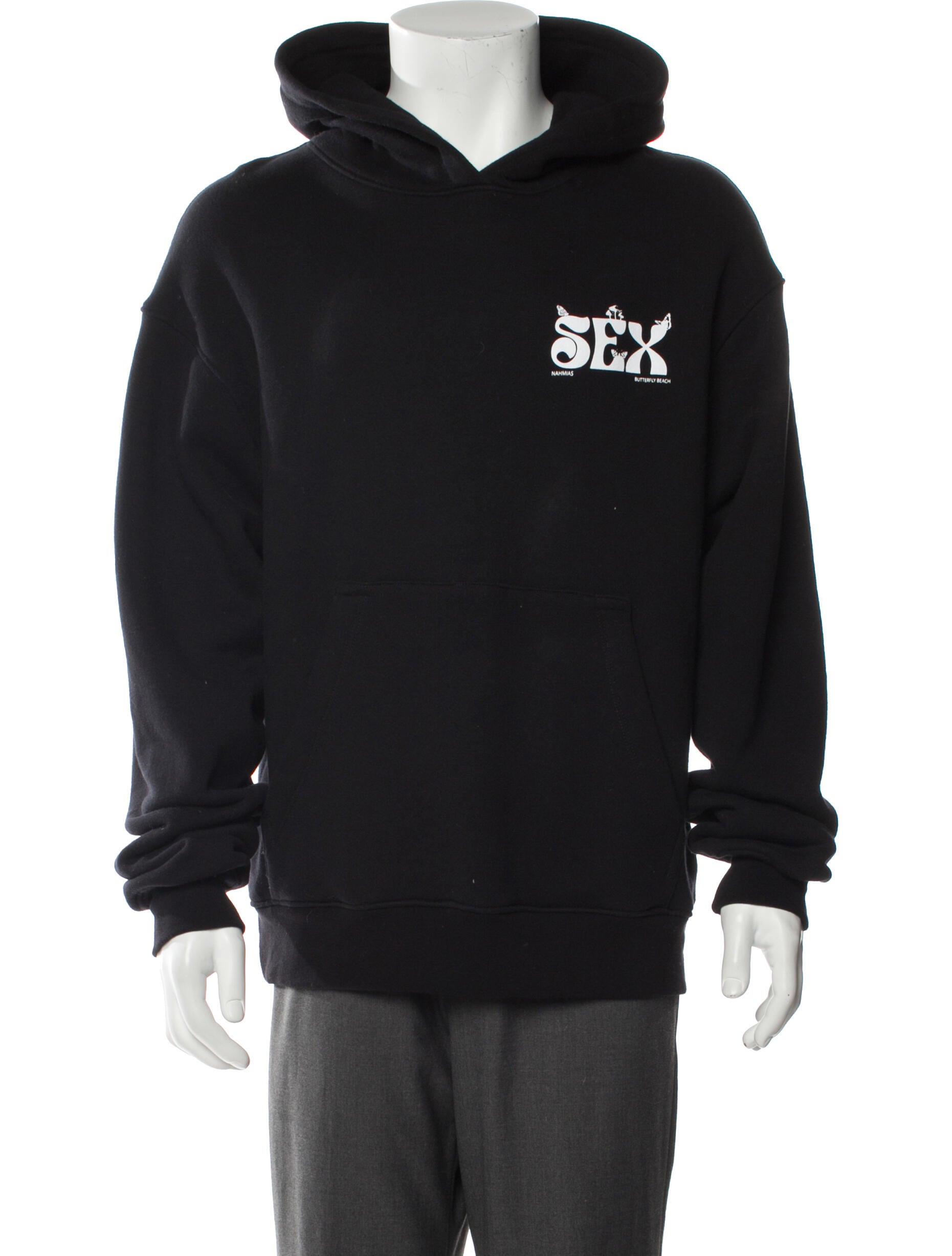 Nahmias Graphic Print Crew Neck Hoodie