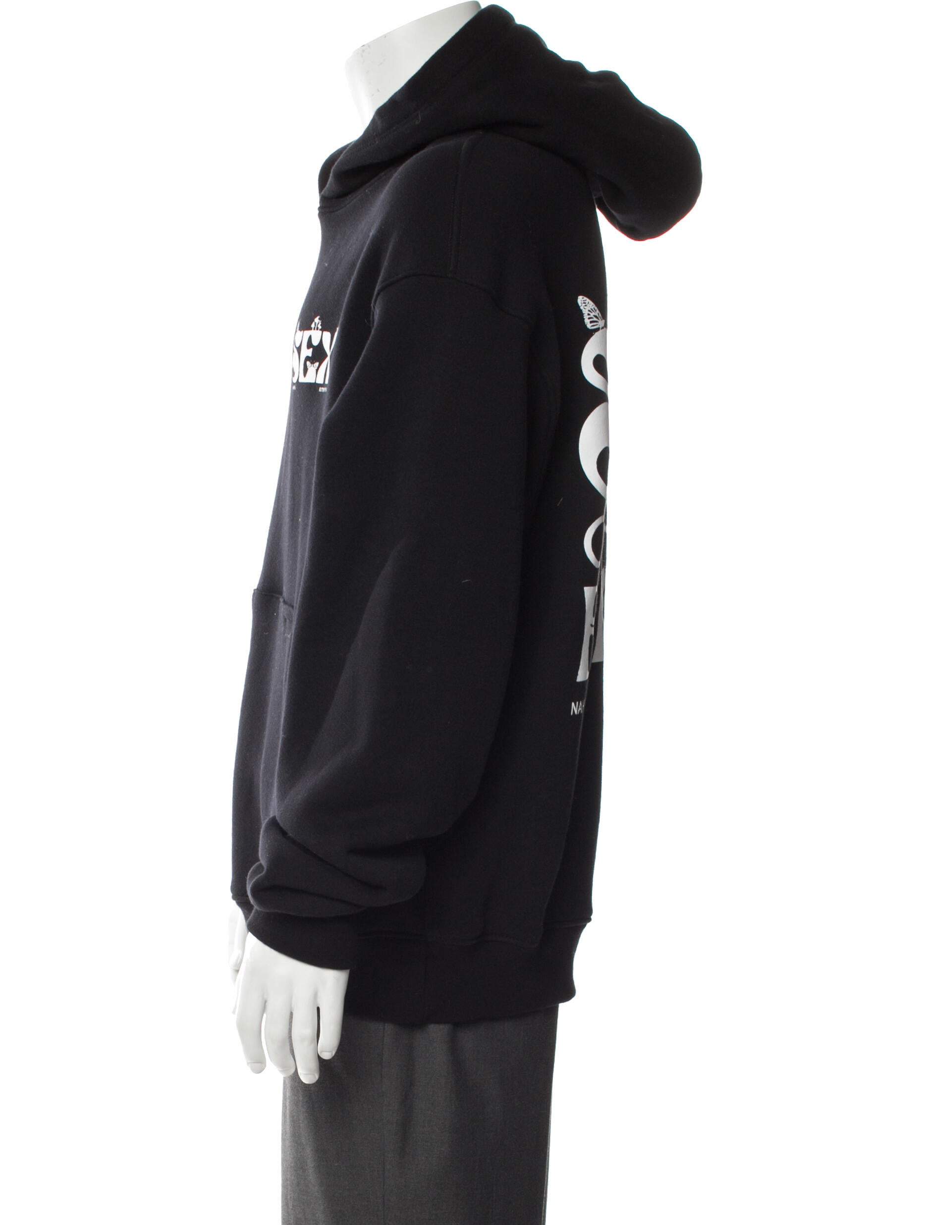 Nahmias Graphic Print Crew Neck Hoodie