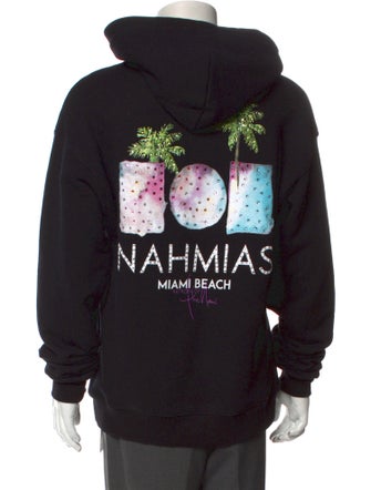 Nahmias Graphic Print Crew Neck Hoodie