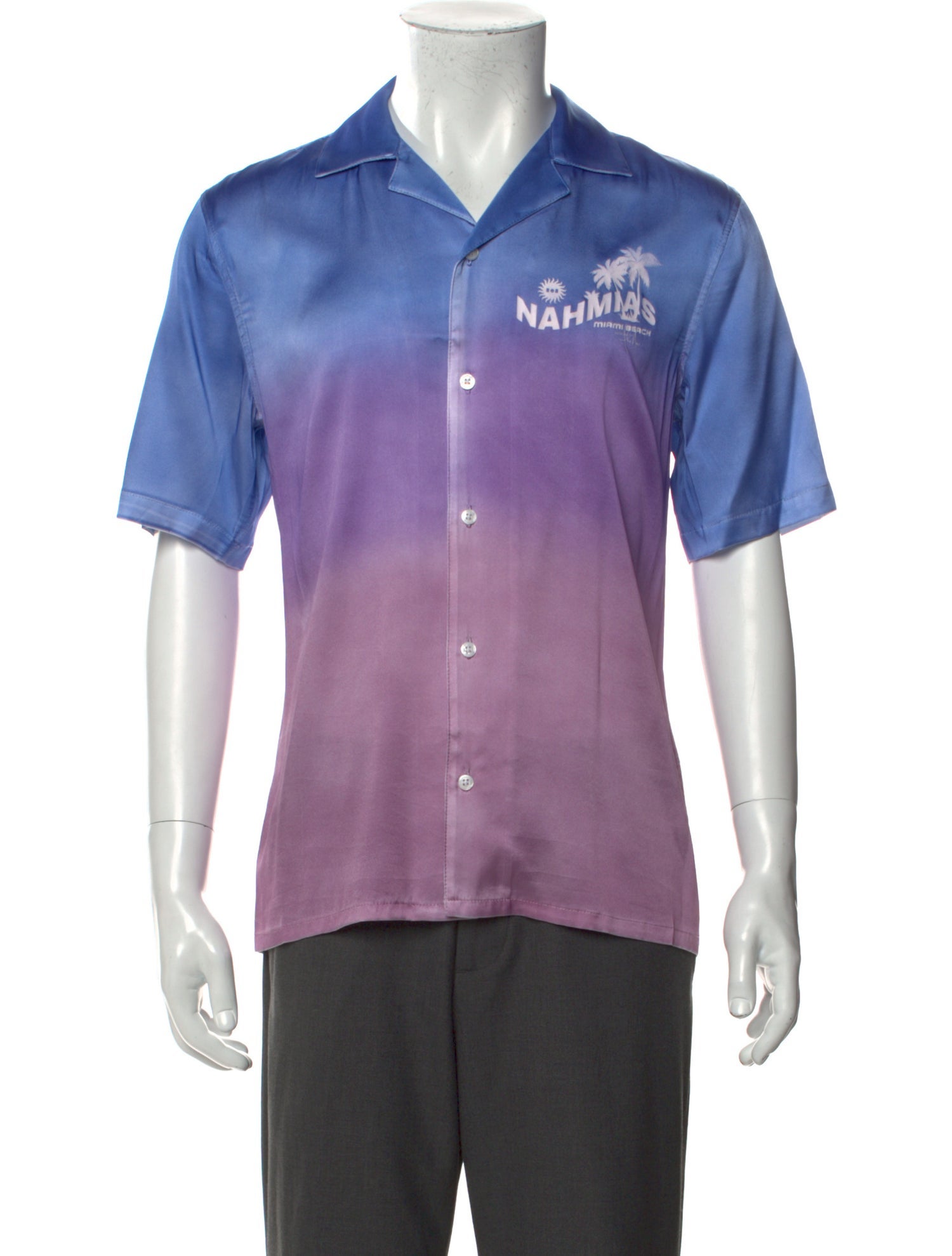 Nahmias Silk Tie-Dye Print Shirt