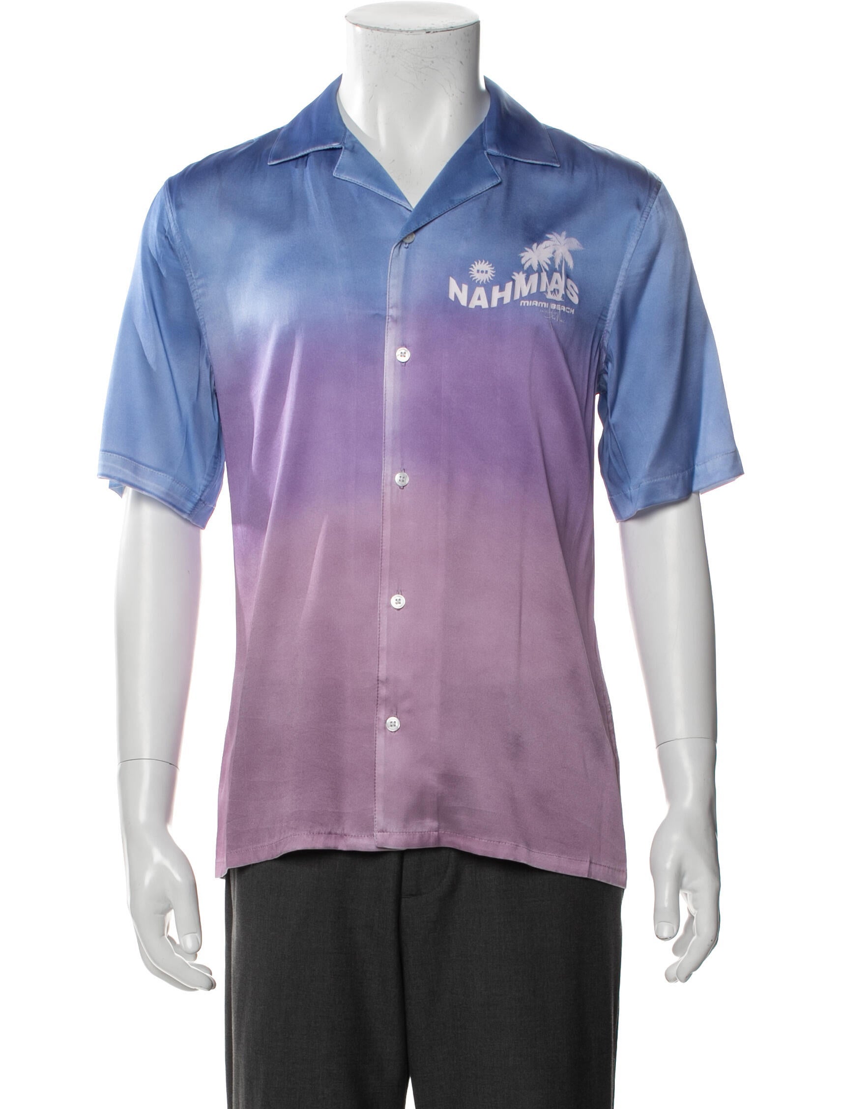 Nahmias Silk Tie-Dye Print Shirt