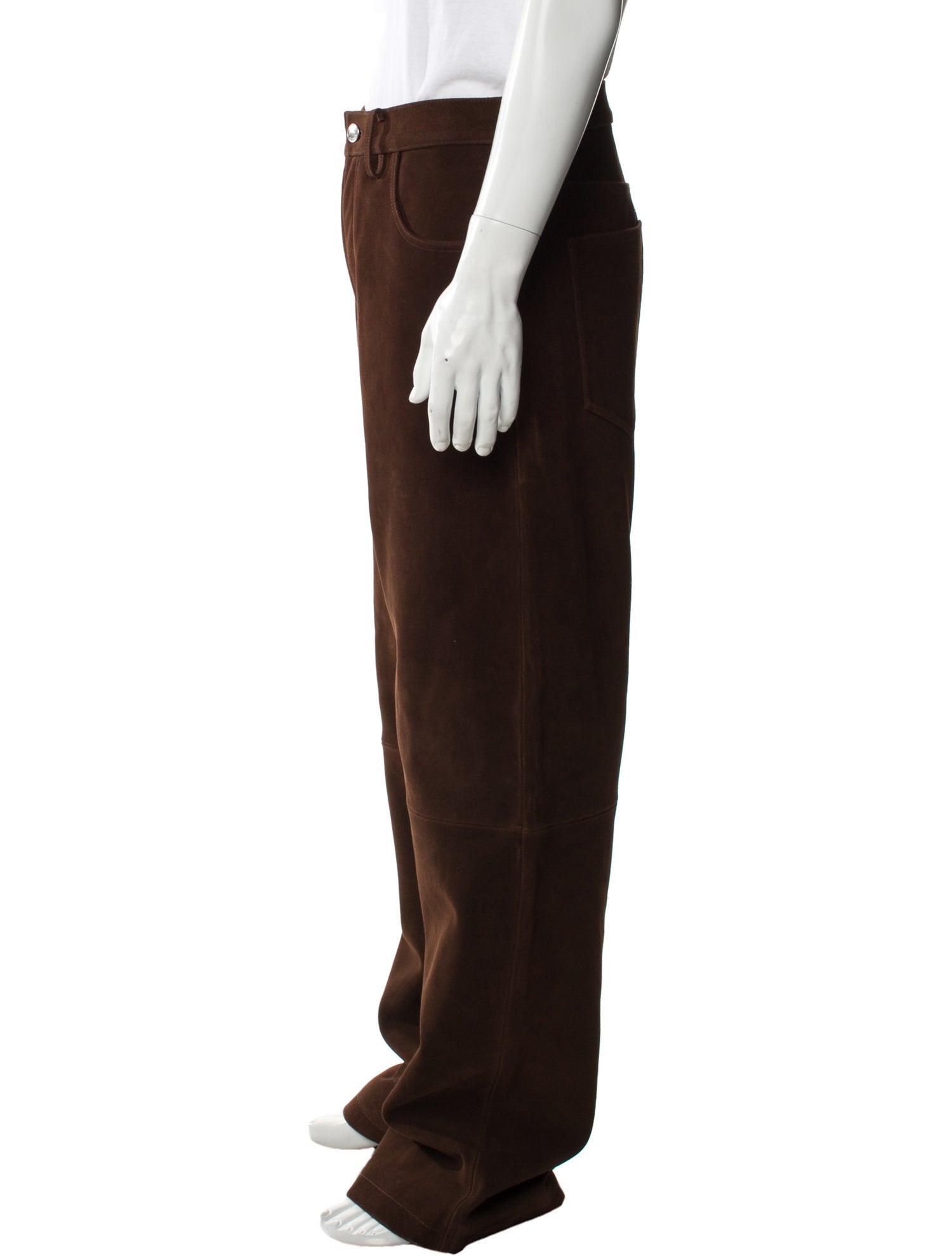 Nahmias Leather Corduroy Pants