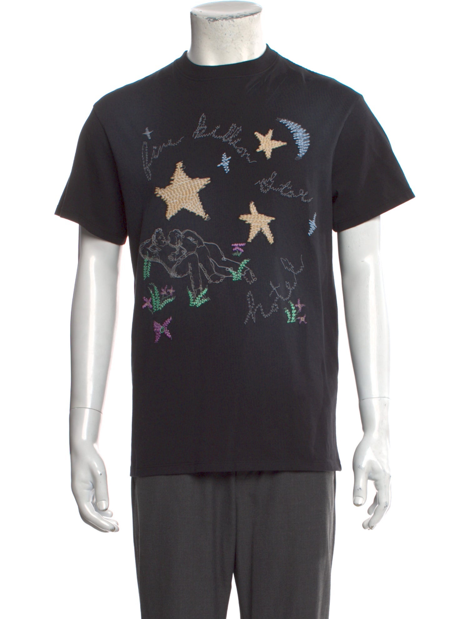 Nahmias Floral Print Crew Neck T-Shirt w/ Tags