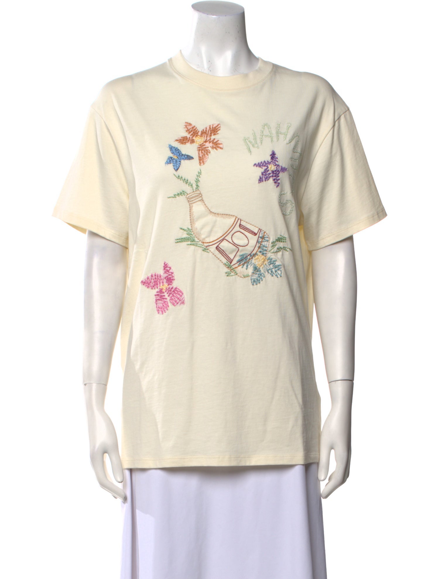 Nahmias Graphic Print Crew Neck T-Shirt w/ Tags