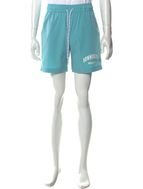 Nahmias Graphic Print Swim Trunks w/ Tags