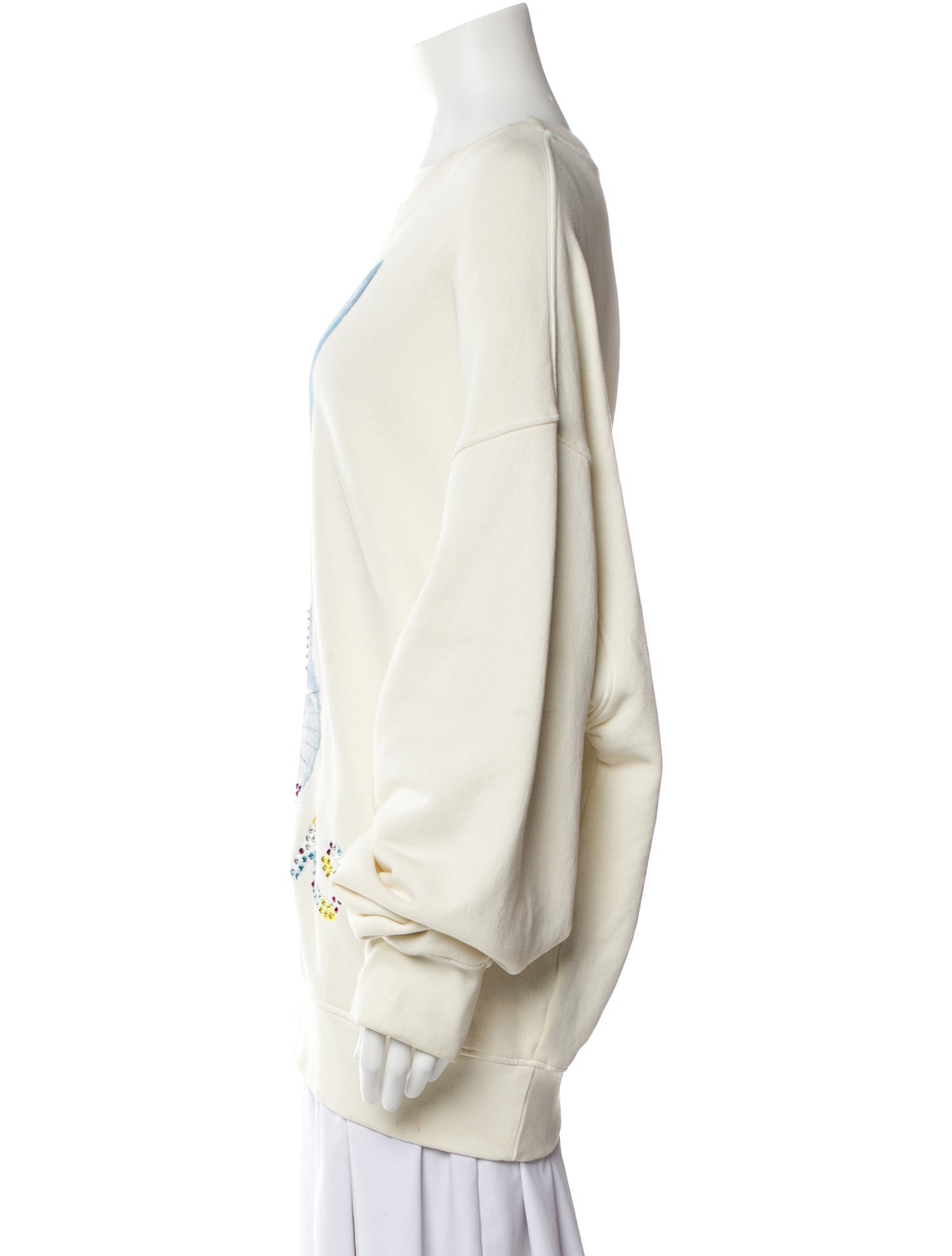 Nahmias Graphic Print Bateau Neckline Sweatshirt