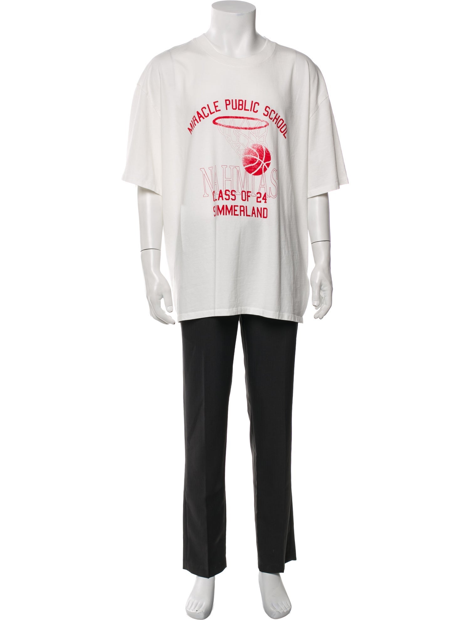 Nahmias Graphic Print Crew Neck T-Shirt w/ Tags