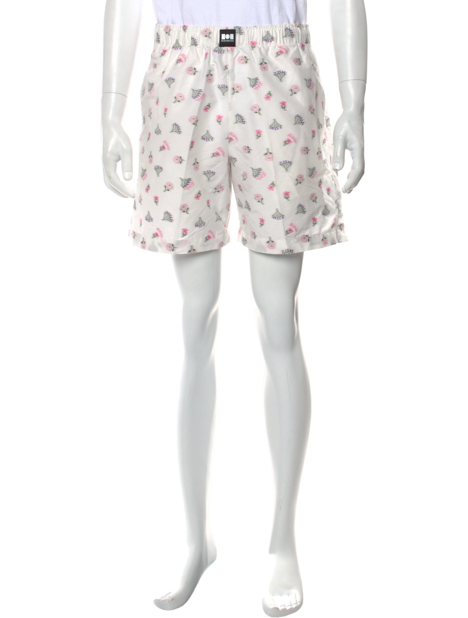 Nahmias Floral Print Jogger Shorts