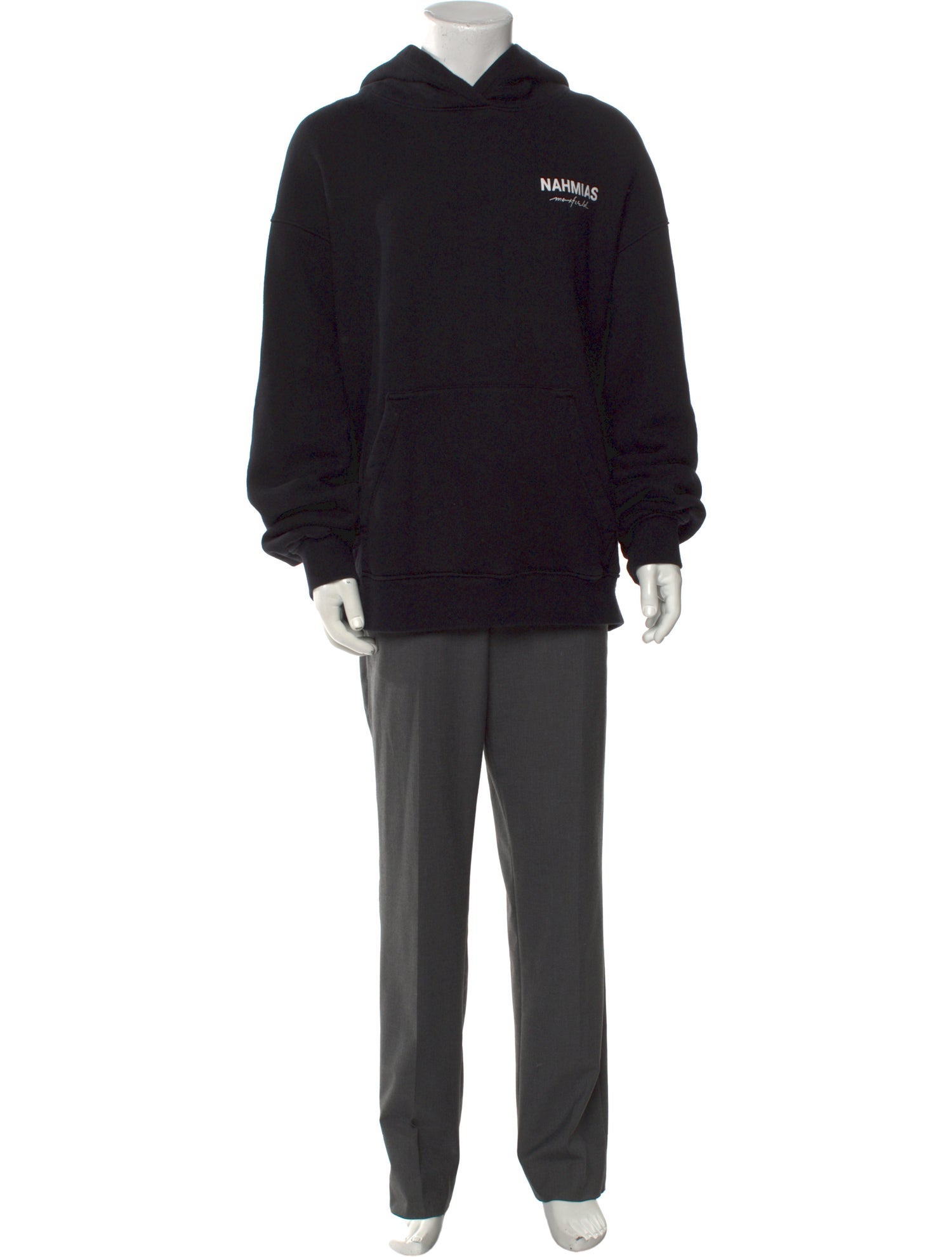 Nahmias Graphic Print Crew Neck Hoodie