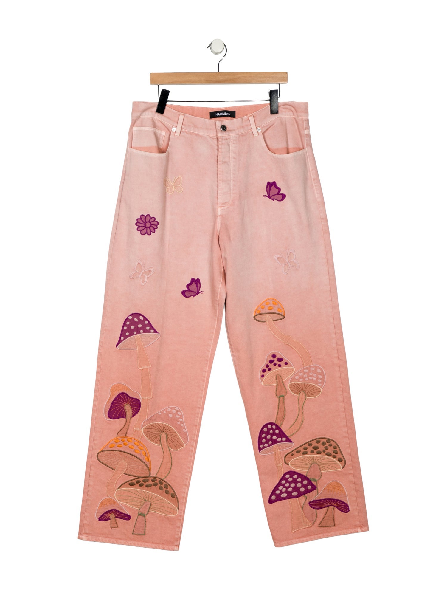 Nahmias High-Rise Wide Leg Jeans