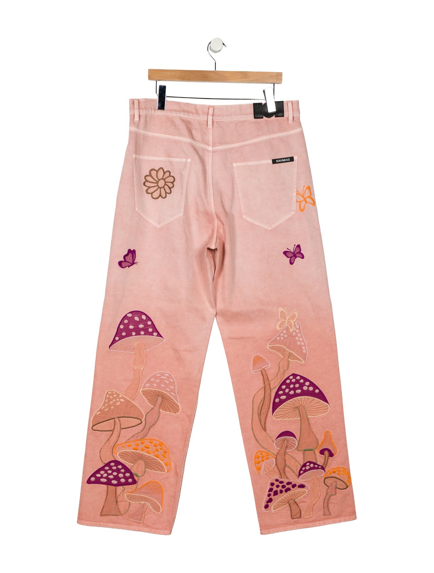 Nahmias High-Rise Wide Leg Jeans