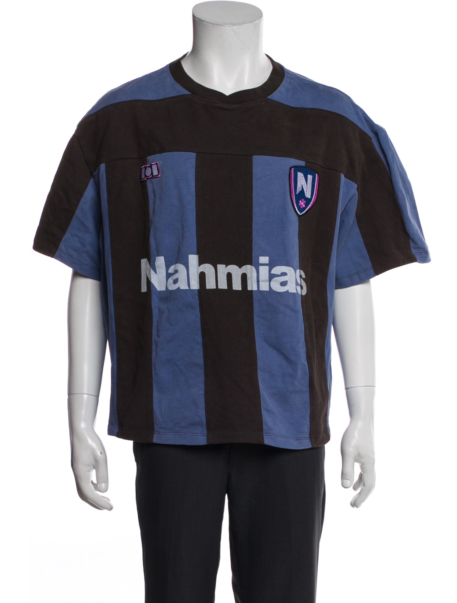 Nahmias Striped Crew Neck T-Shirt