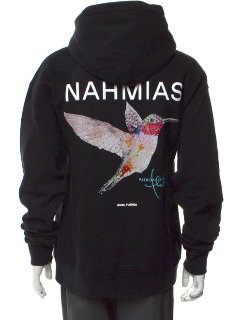 Nahmias Graphic Print Crew Neck Hoodie